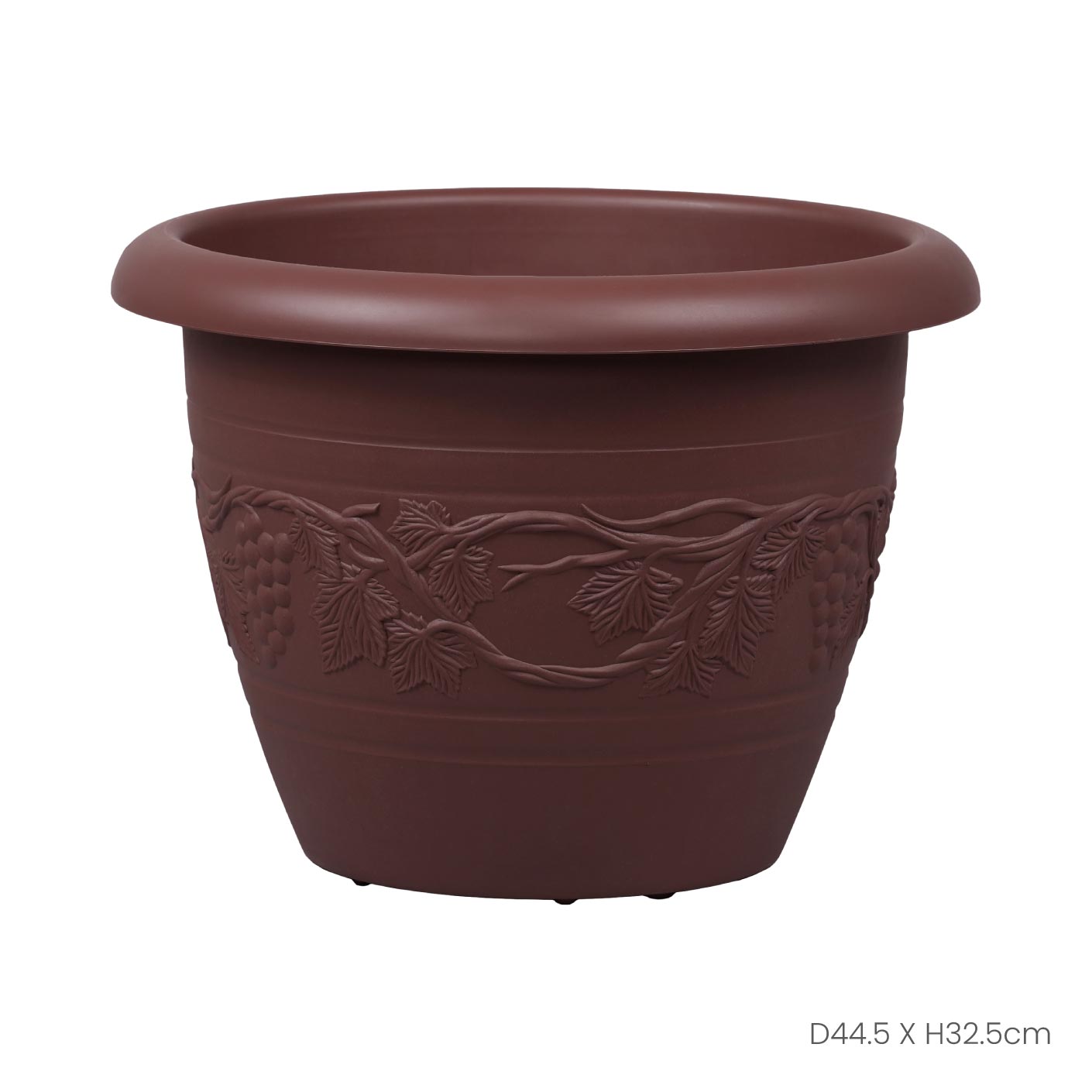 Garden Pot RD/Grape (GP 3505) - Durable Flower Planters for Indoor & Outdoor Decor, Perfect for Home Garden, Patio, and Balcony