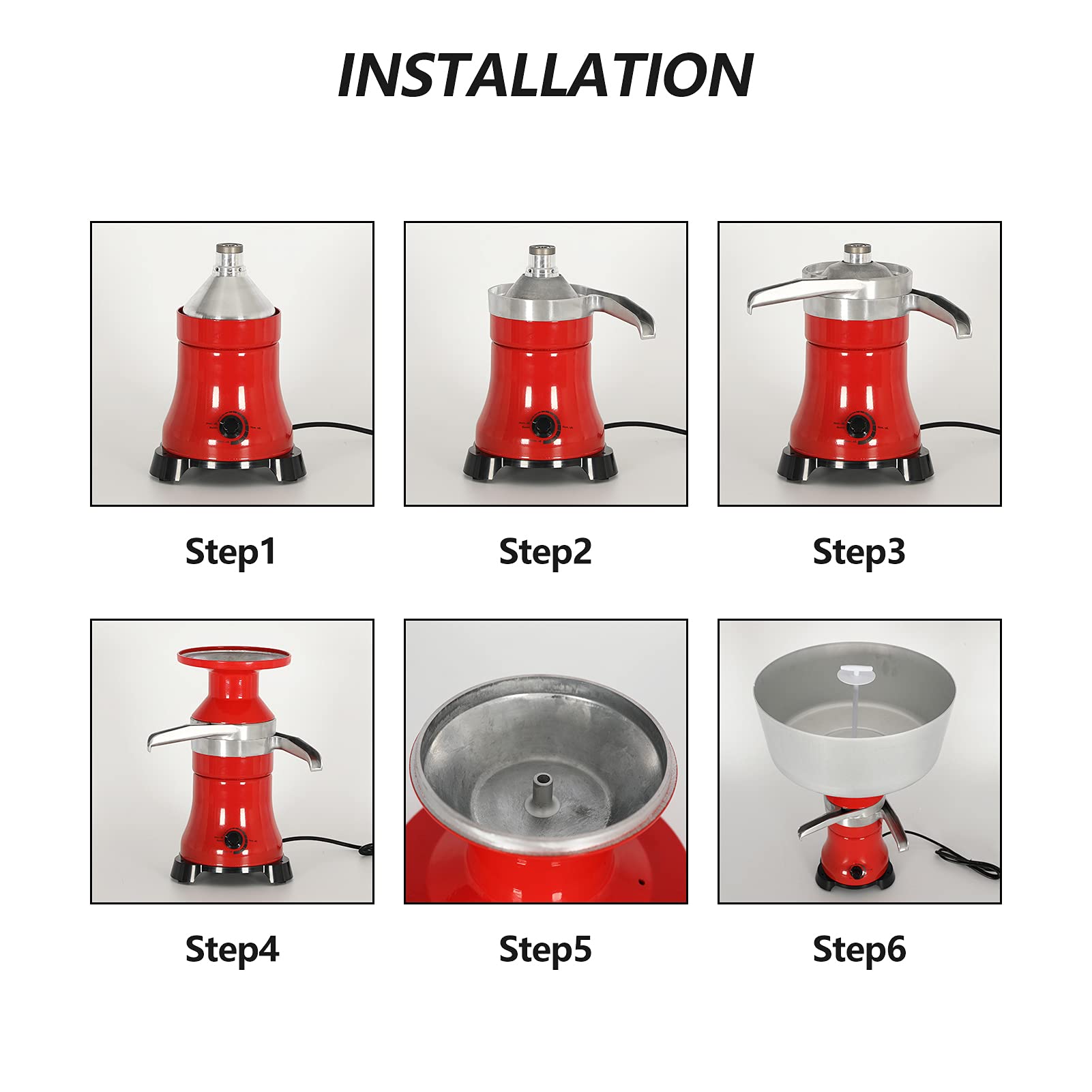 Electric Milk Cream Separator 100L/H - Stainless Steel Centrifugal Cream Separator for Goat & Cow Milk - 110V 100W - Turns Whole Milk into Cream & Skim Milk - Perfect for Home Dairy, Farm Use & Small Business Production