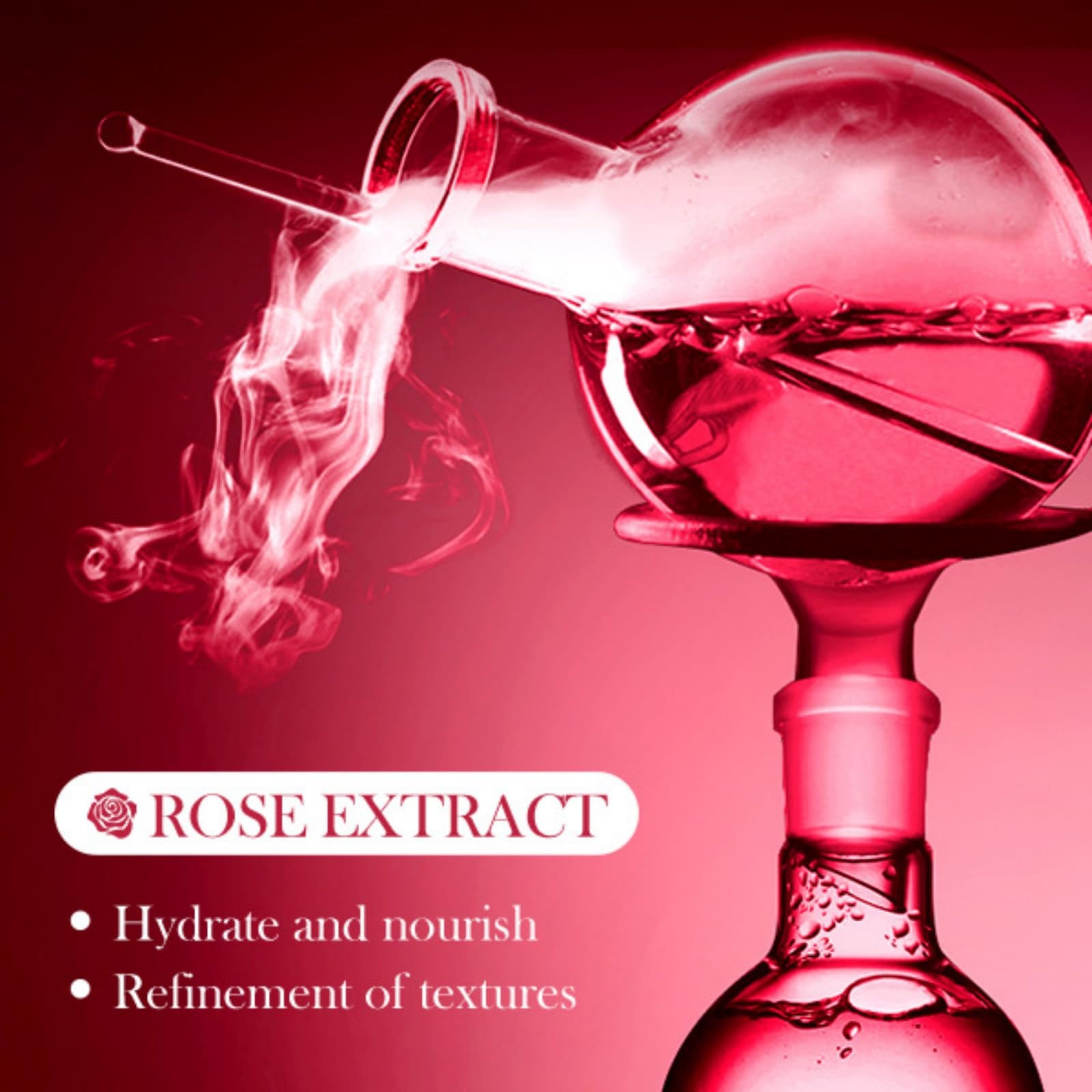 SADOER Rose Eye Mask and Lip Mask Set with Rose Extract - 30 Pairs (60 Pieces) 80g - Deep Nourishing & Moisturizing for Dark Circles & Dry Lips - Perfect for Night Care, Travel & Spa Days