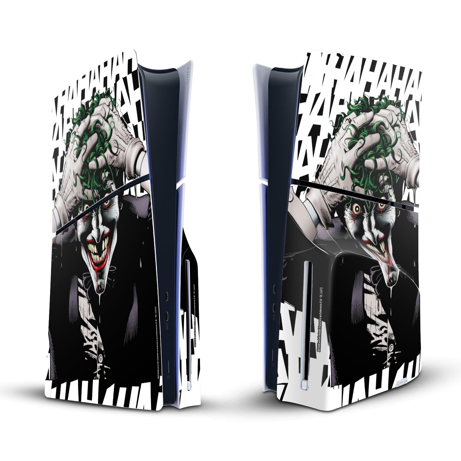Official The Joker DC Comics The Killing Joke Vinyl Skin Sticker for Sony PlayStation 5 PS5 Slim/PRO Disc Edition - Gaming Console Decoration & Protection - Perfect for DC Fans, Gamers & Collectors