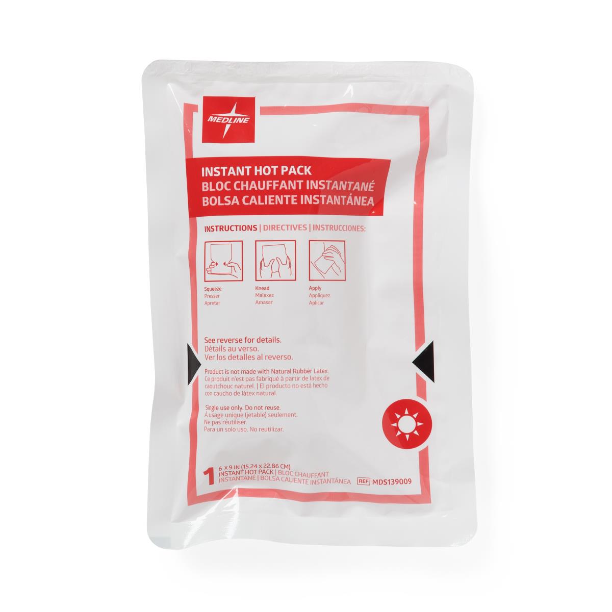 Medline Instant Hot Packs - Reusable Heating Pads for Pain Relief, Muscle Soreness & Cramps - Perfect for Back Pain, Arthritis & Menstrual Discomfort - Home, Office & Travel Use