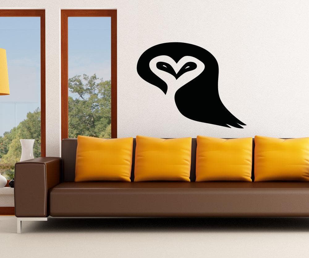 Vinyl Wall Decal Sticker - Heart Owl Design #OS_AA1301 - Perfect for Nursery, Kids Room & Home Decor