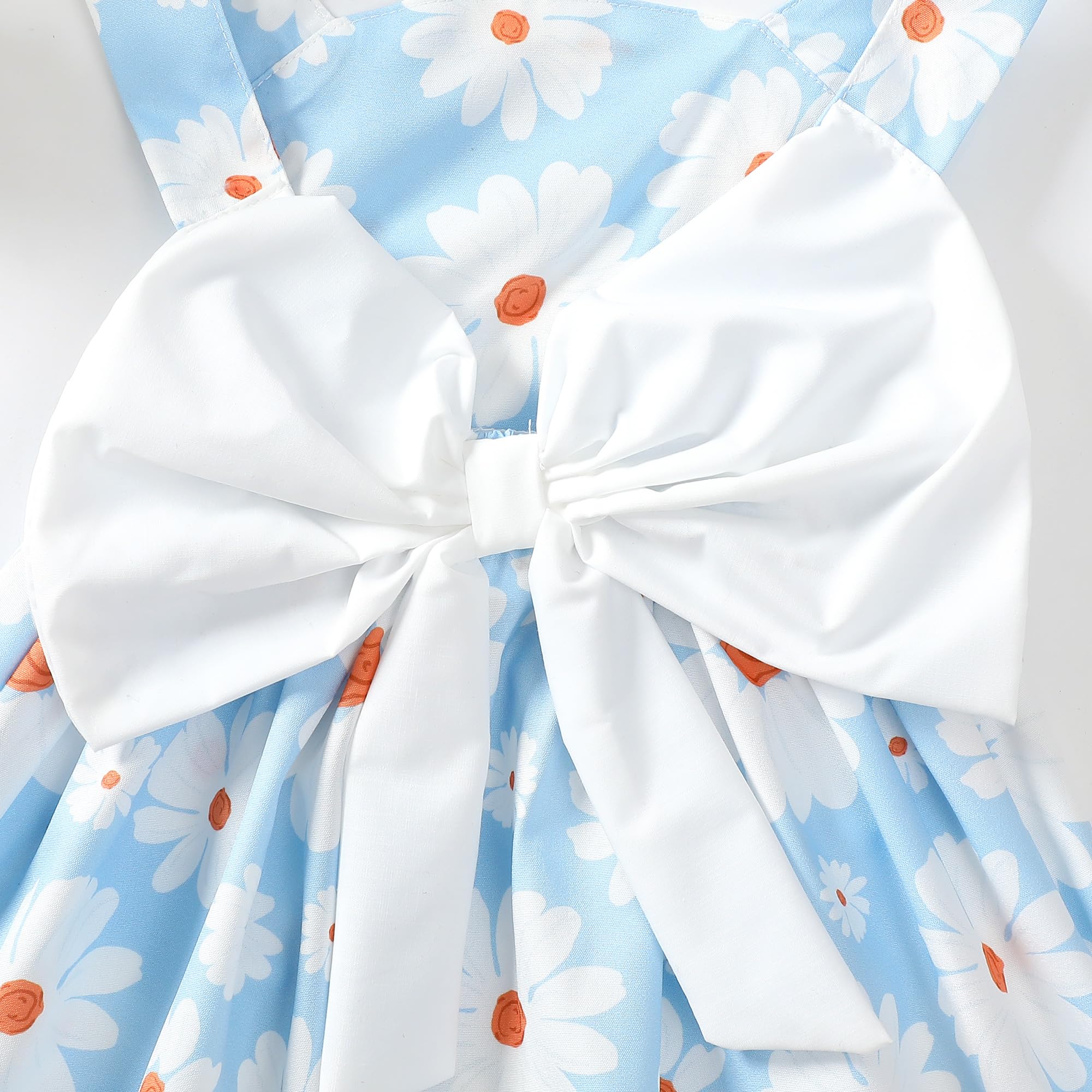Newborn Baby Girl Dress - Toddler Halter Backless Sleeveless Floral Sundress | Summer Outfits for Infants & Girls | Perfect for Beach, Party & Photo Shoots