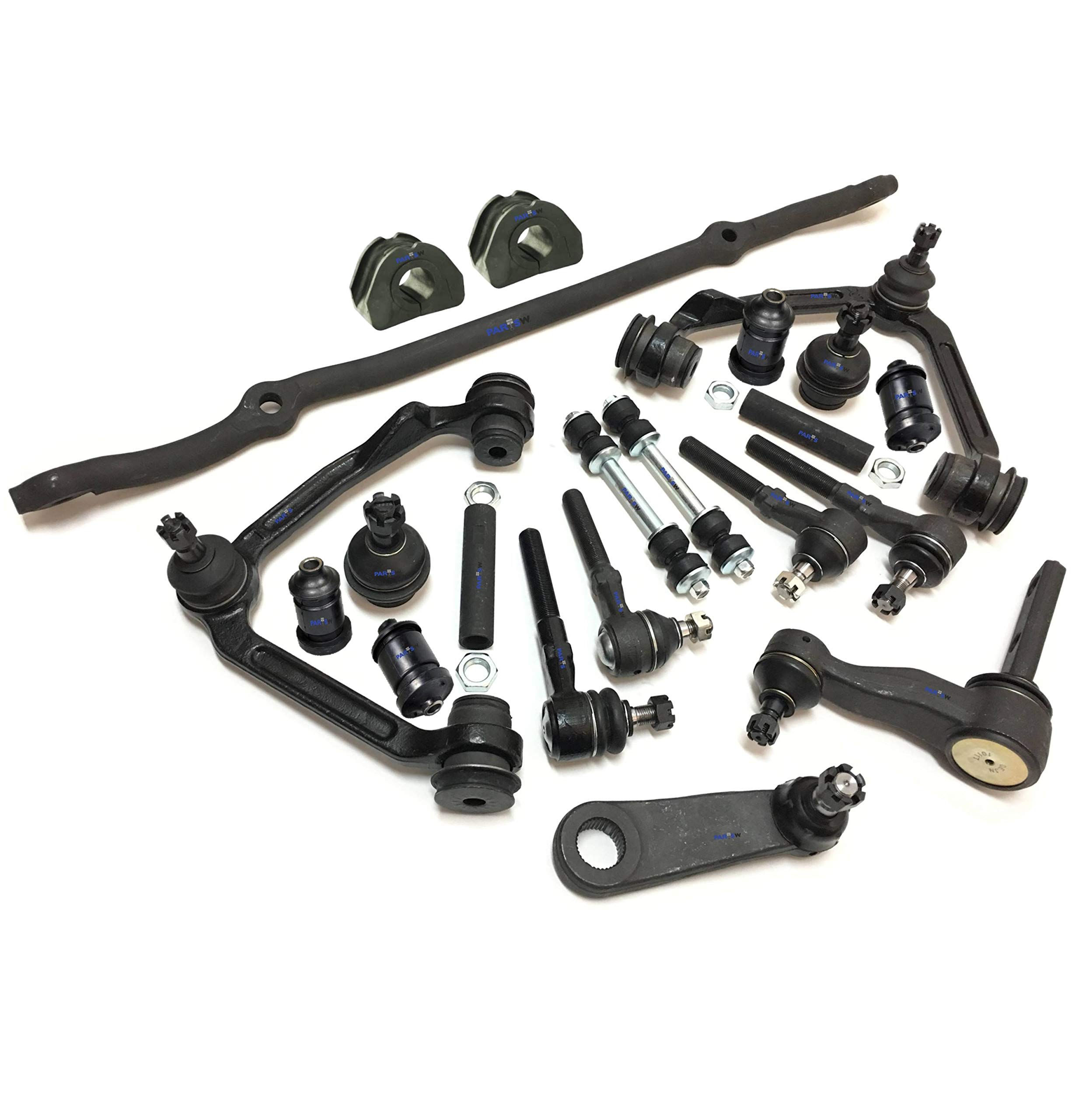 21-Piece Complete Suspension Kit for Ford Expedition & F-150 (2004) - Includes Sway Bar Bushings, 27mm Upper Control Arms, Center Link, Tie Rod Ends & Lower Control Arm Bushings | Perfect for Off-Roading, Towing & Heavy-Duty Performance Upgrades