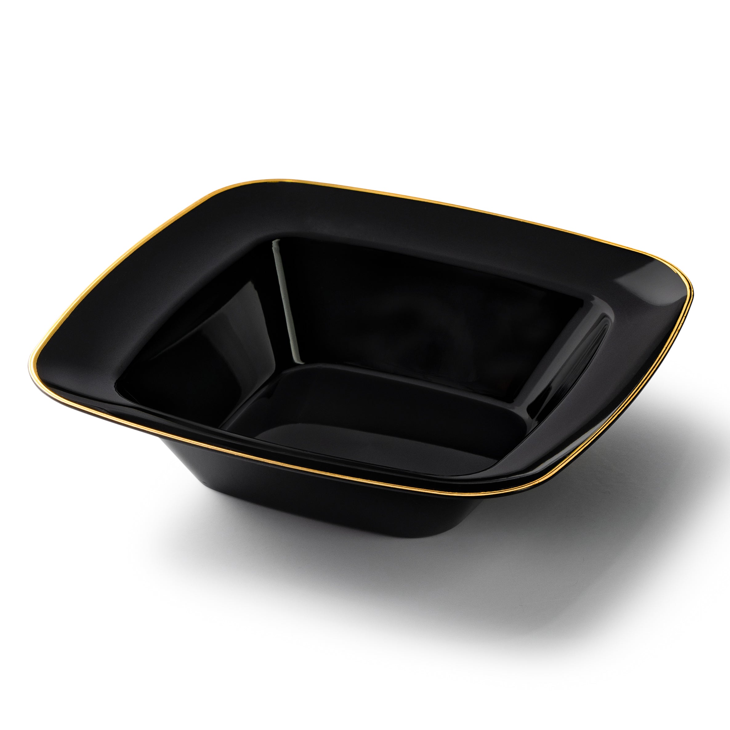 12oz Square Plastic Soup Bowls - 10 Pack Durable Contour Design | Microwave & Dishwasher Safe | Perfect for Restaurants, Catering & Home Meal Prep