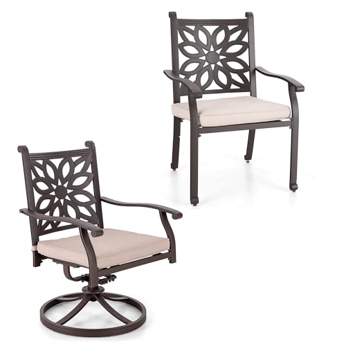 4 Fixed + 2 Swivel Chairs