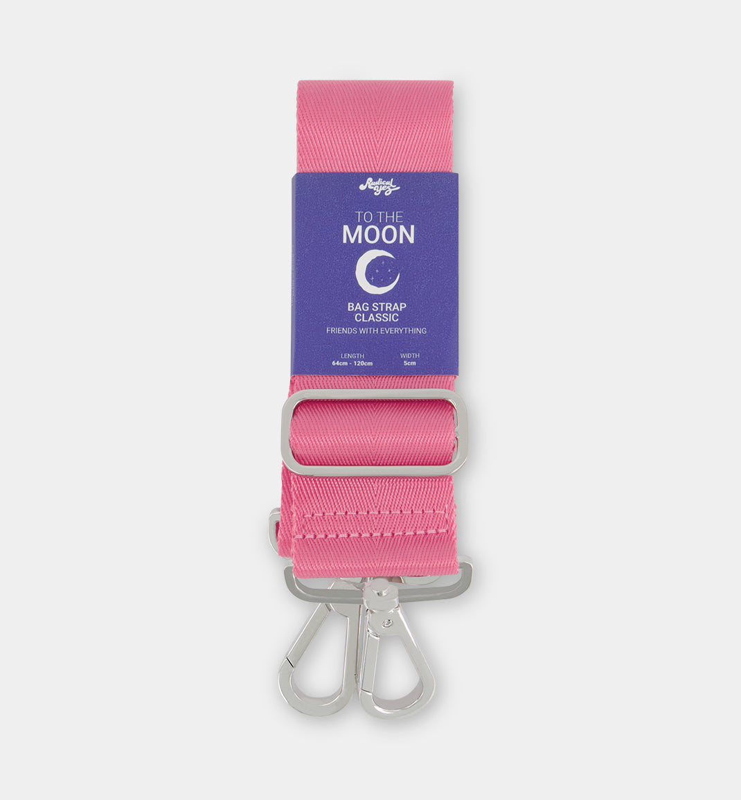 To The Moon Classic Crossbody Bag Strap in Pink | Adjustable Shoulder Strap for Women | Perfect for Everyday Use, Travel & Shopping