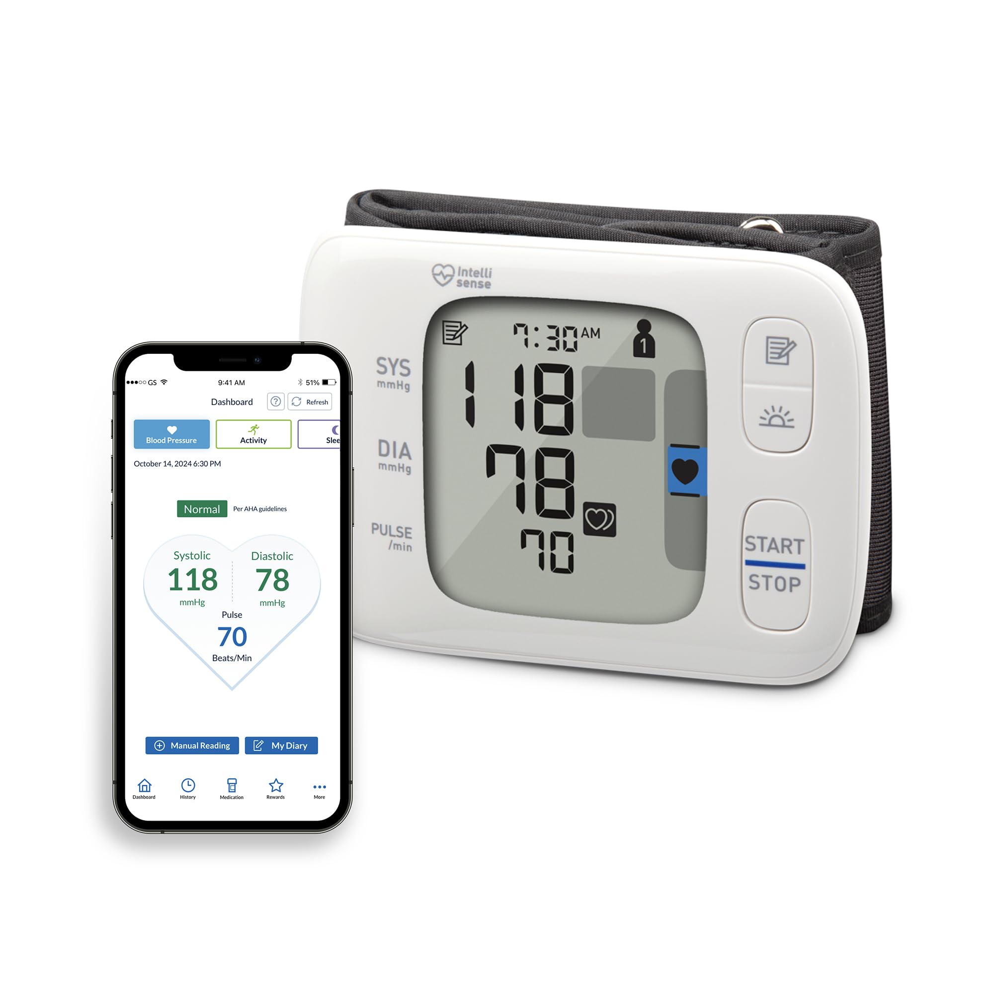 OMRON Gold Blood Pressure Monitor - Portable Wireless Wrist Cuff, Digital Bluetooth BP Machine with Clinically Validated Accuracy | FDA Cleared & FSA/HSA Eligible | Home Use, Travel, Health Tracking