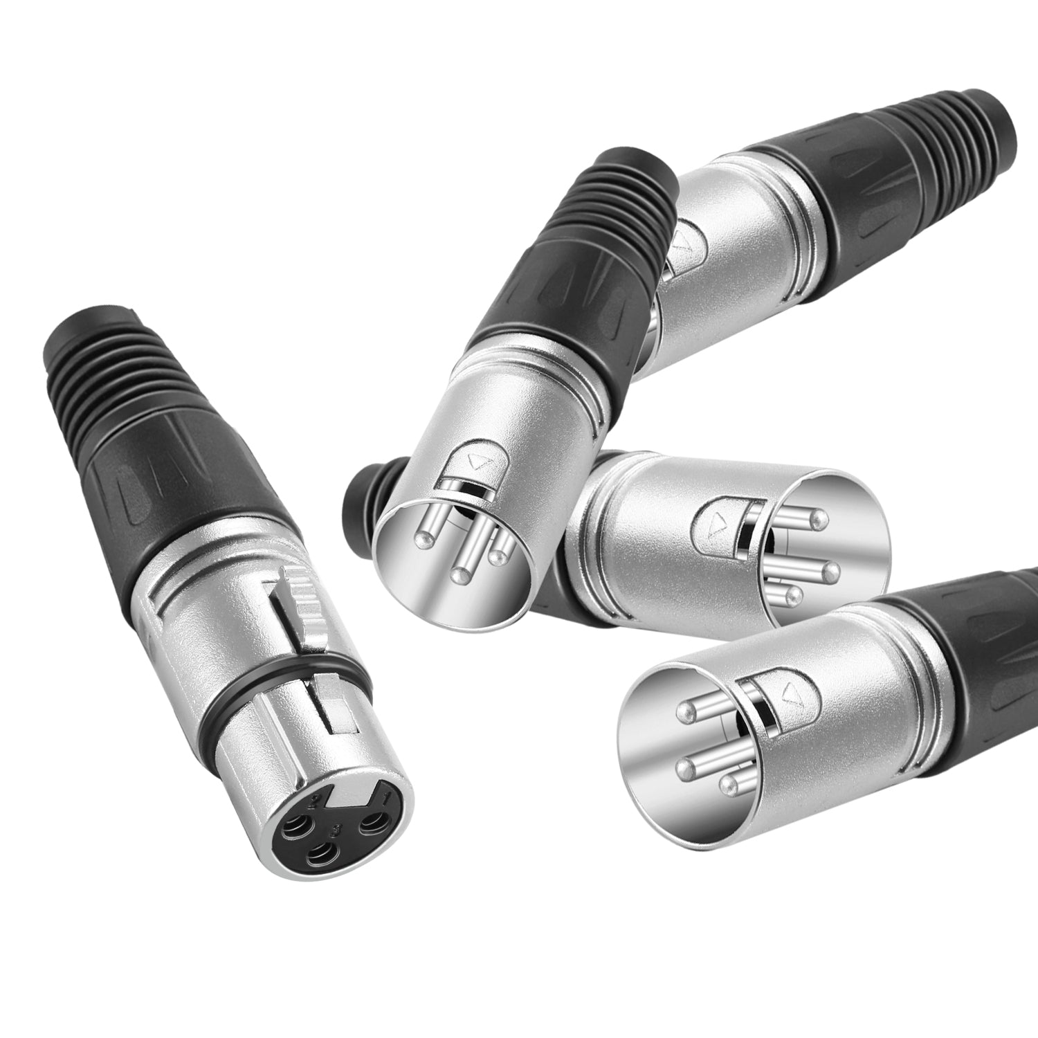 NEEWER 20-Piece 3-Pin XLR Solder Type Audio Connectors Kit - Professional Microphone & Audio Equipment Repair for Studio, Live Sound, and DJ Setups