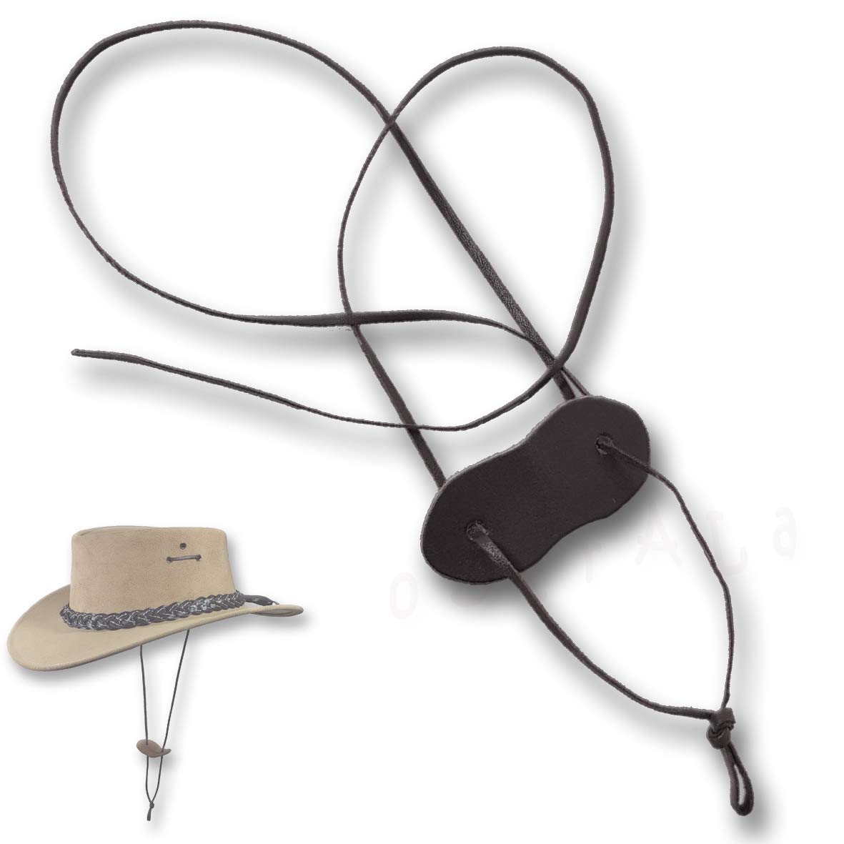Premium Kangaroo Leather Cowboy Hat Chinstrap - Durable & Adjustable Chin Strap for Western Hats - Perfect for Rodeo, Horseback Riding & Outdoor Adventures