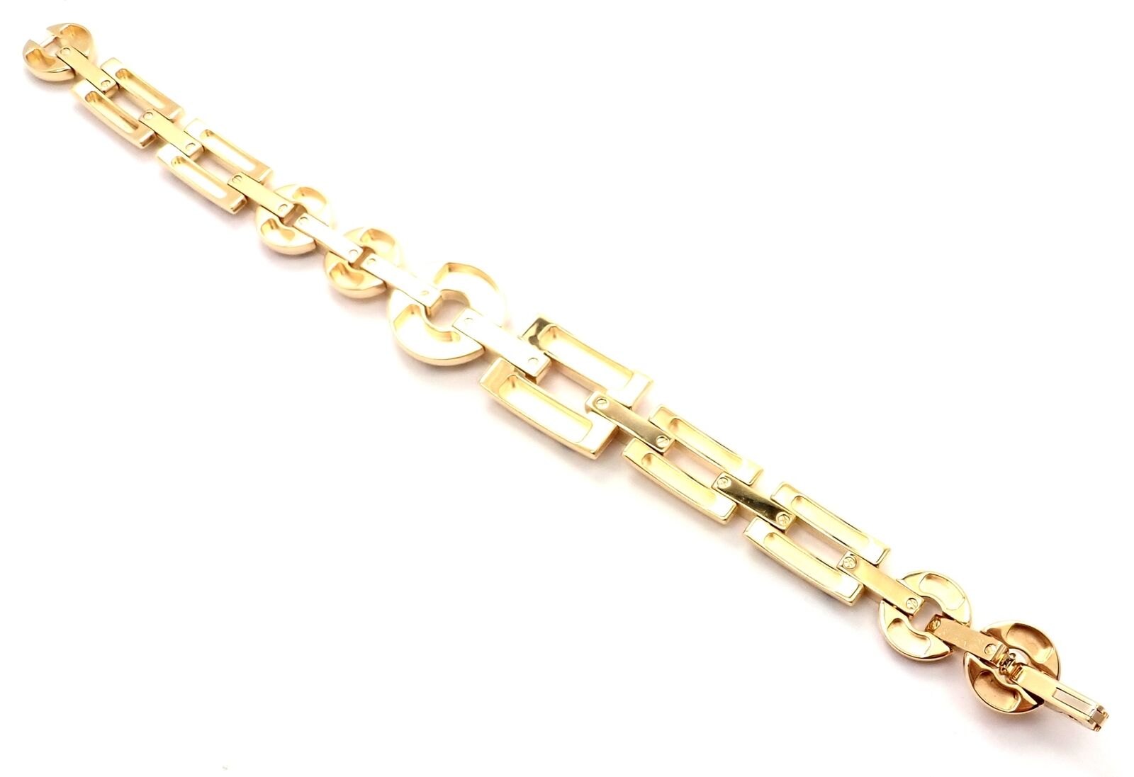 Authentic Cartier Panthere 18K Gold Black Lacquer Spot Link Bracelet | Luxury Jewelry for Women | Perfect for Gifts, Parties & Special Occasions