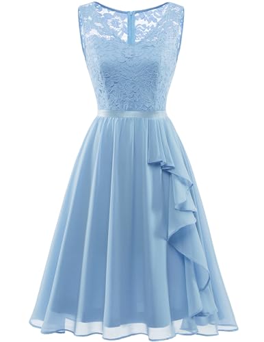 Blue-lace Chiffon