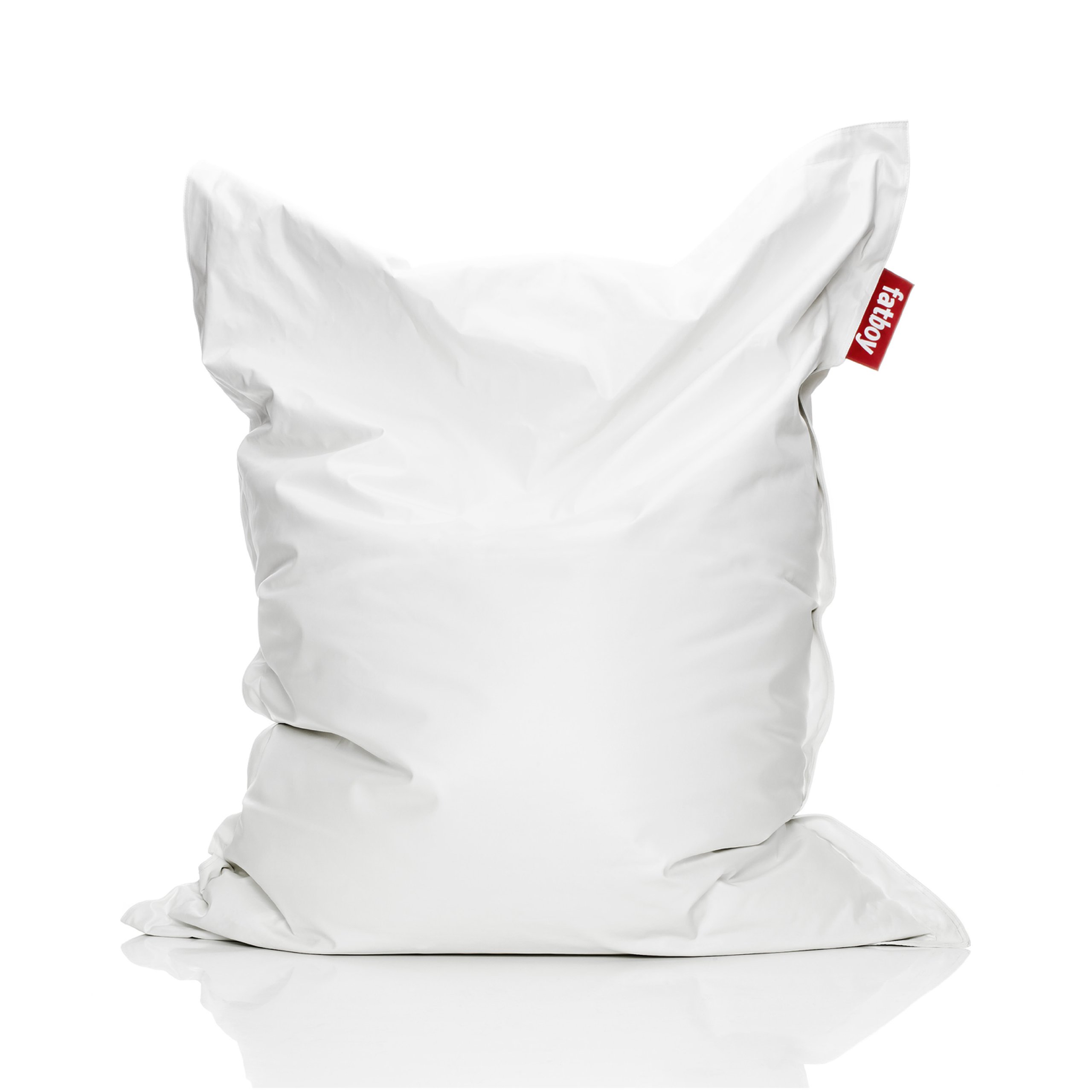 Fatboy Mètahlowski Bean Bag Chair - Premium White Indoor/Outdoor Lounge Seating for Living Room, Bedroom, Patio & Game Room - Comfortable Beanbag Sofa for Adults & Teens