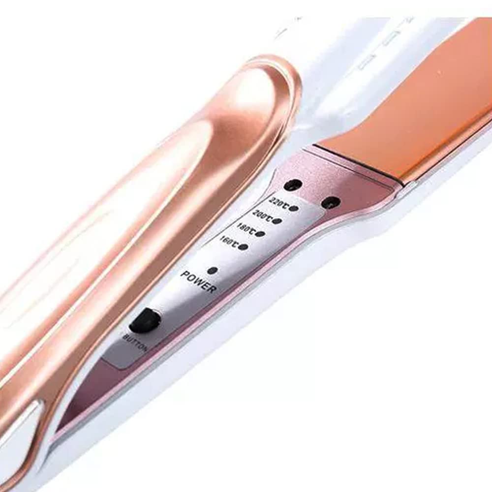 Professional KM-473 Electric Hair Crimper & Styler Machine - Raptas Hair Crimping Iron for Curly Waves & Textured Hairstyles - Perfect for Salons, Home Styling & Special Occasions