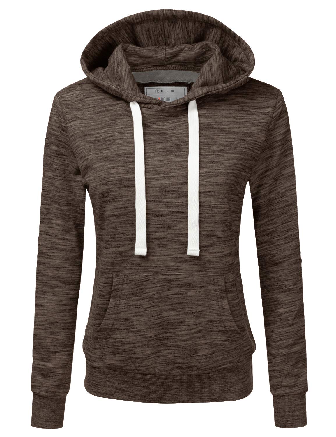 DOUBLJU Women's Basic Lightweight Pullover Hoodie Sweatshirt - Soft Casual Loungewear for Everyday Wear, Gym, and Outdoor Activities