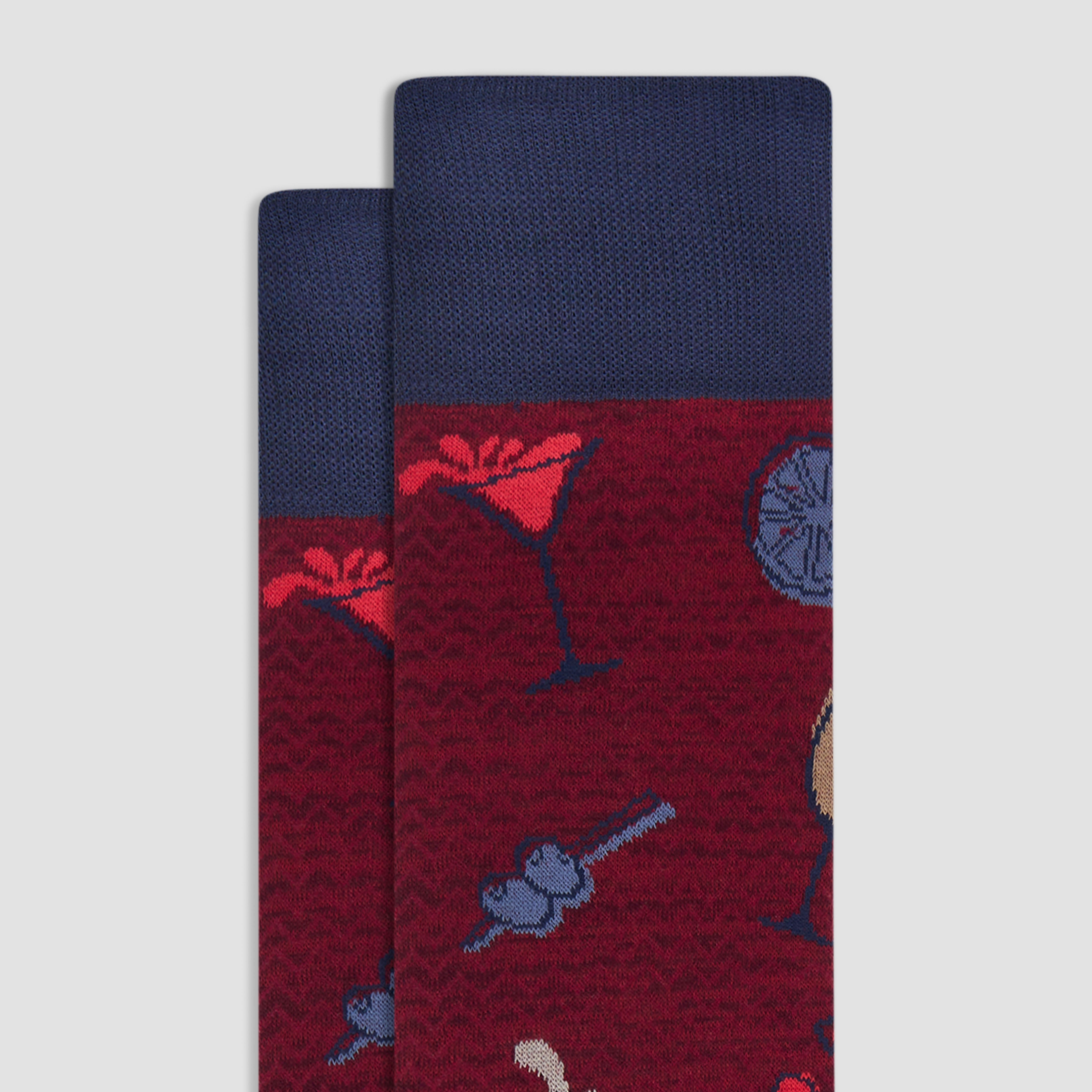 Stylish Cocktail Mid Calf Socks for Women - Comfortable Fashion Socks for Parties, Work & Everyday Wear