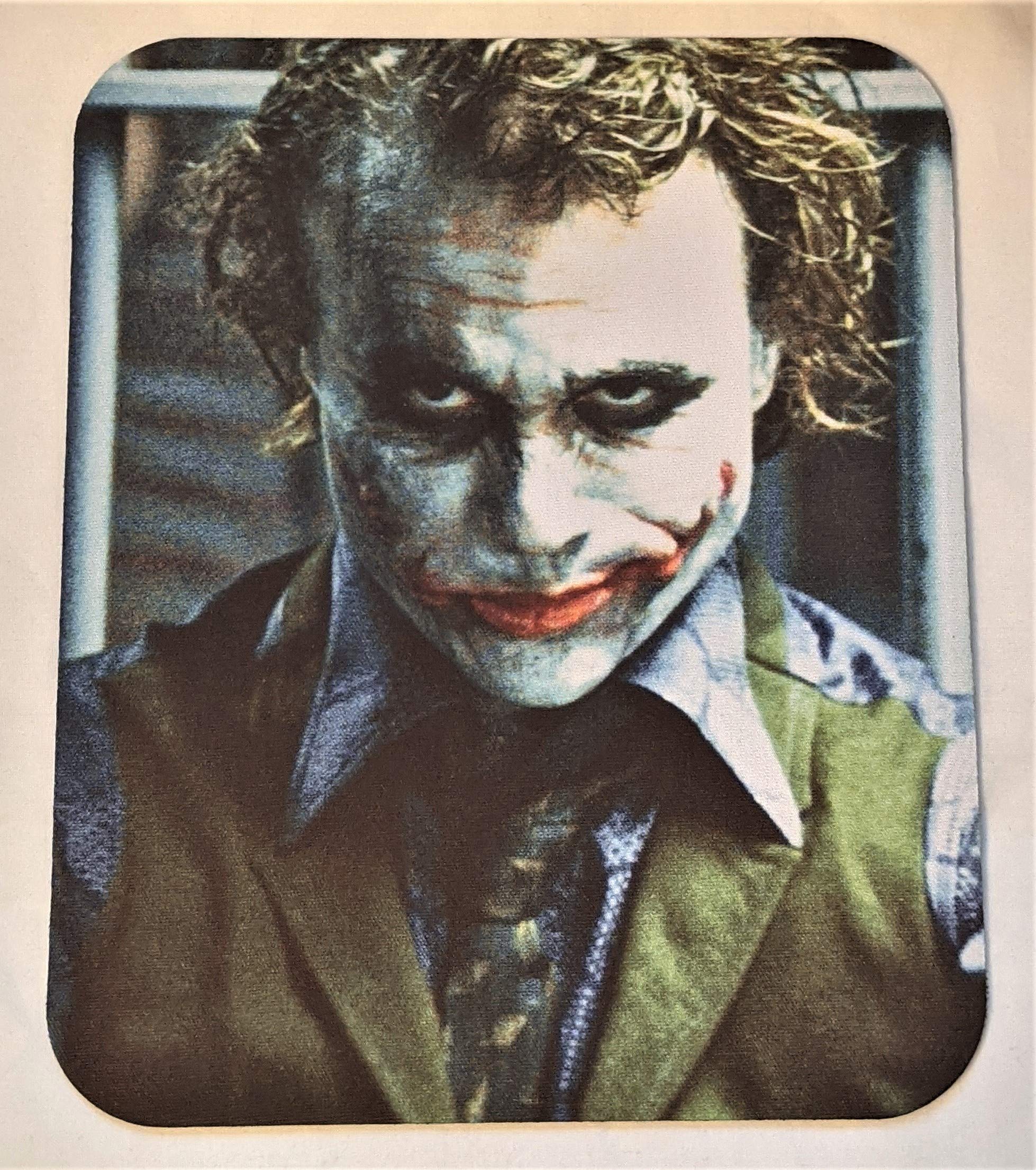 Heath Ledger Joker Themed Gaming Mouse Pad - Non-Slip Rubber Base for PC & Laptop - Perfect for Gamers, Office & Home Use