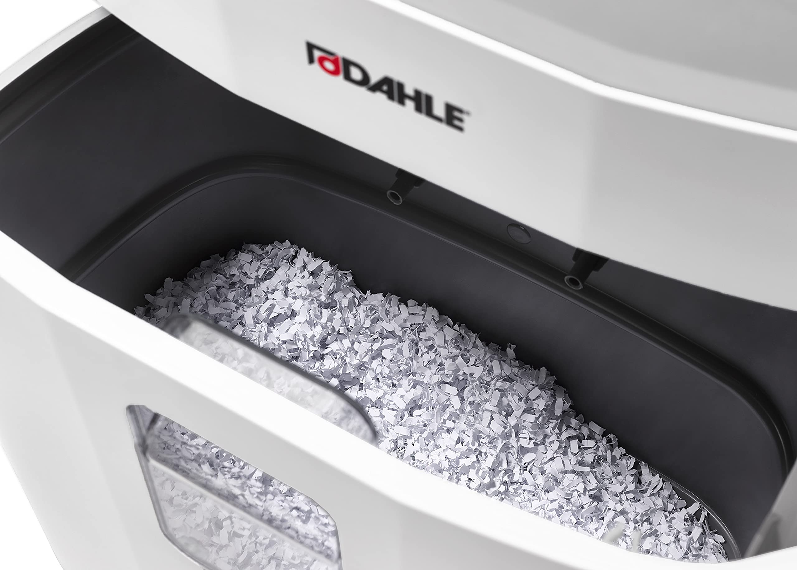 Dahle PaperSAFE PS 380 Oil-Free Paper Shredder with Jam Protection - P-4 Security Level - 15 Sheet Capacity - Shreds CDs, Staples, Paper Clips & Credit Cards - Ideal for Home Office & Small Business Document Security