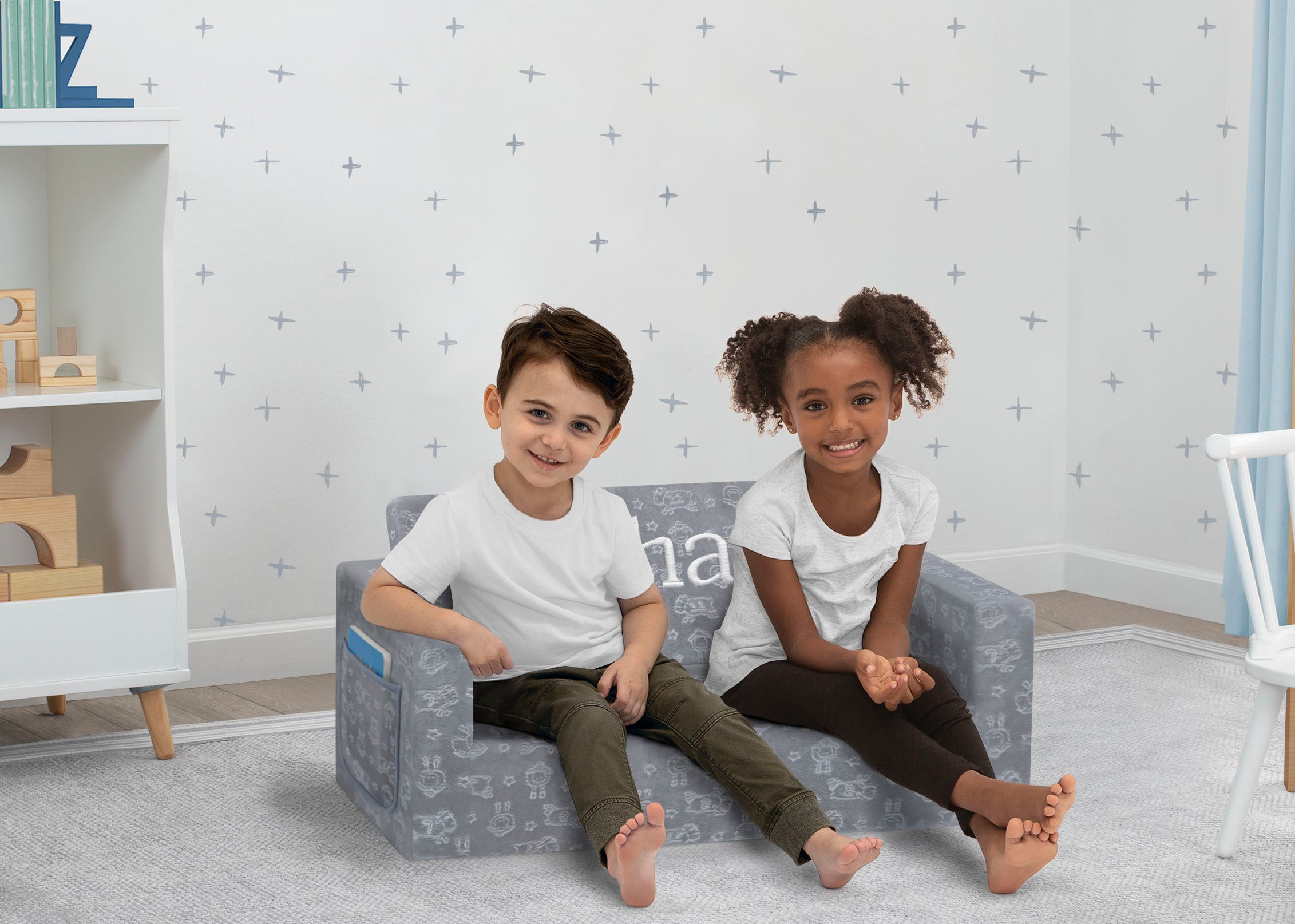 Personalized Extra Wide Convertible Sofa Bed to Lounger - Perfect Sleeper for Small Spaces, Guest Rooms & Apartments - Comfortable & Space-Saving Furniture Solution