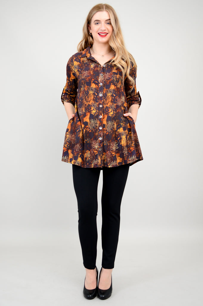 Celine Fortress Blouse - Women's Bamboo Linen Top for Casual & Office Wear | Breathable Summer Shirt for Work & Weekend Outings