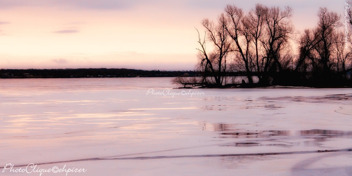 Evening Glow in Winter - Atmospheric Frozen Seascape Fine Art Photography Print | Wall Decor for Living Room, Bedroom & Office