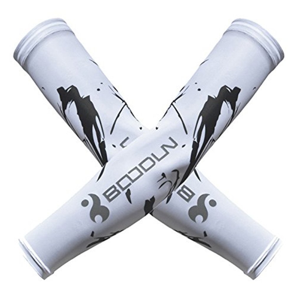 Kafeimali Basketball Golf Sports Arm Sleeves - 1 Pair UV Protection Cooling Armbands for Men & Women - Perfect for Cycling, Running, Outdoor Workouts & Sun Protection