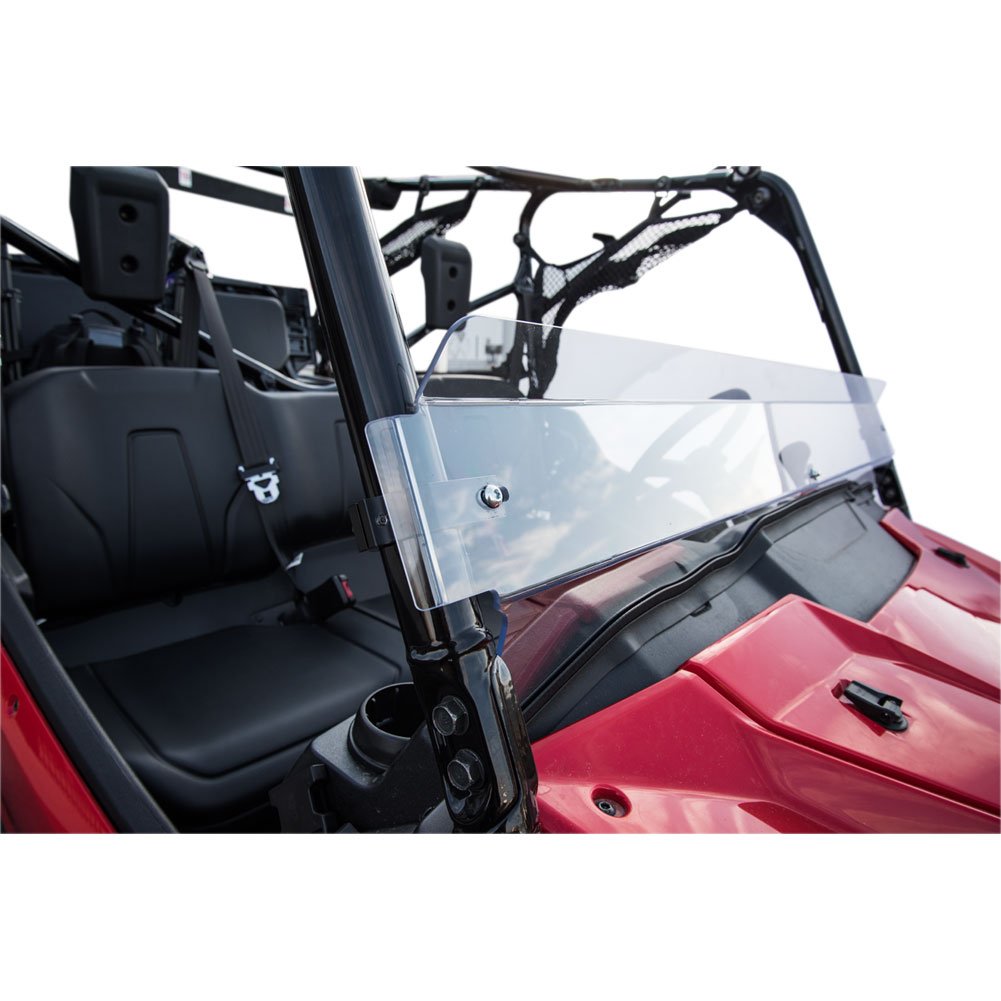 Tusk UTV Hard Coated Half Windshield for Honda Pioneer 1000 & 1000-5 (2016-2024) - Durable Polycarbonate Protection for Off-Road Adventures, Trail Riding & Hunting