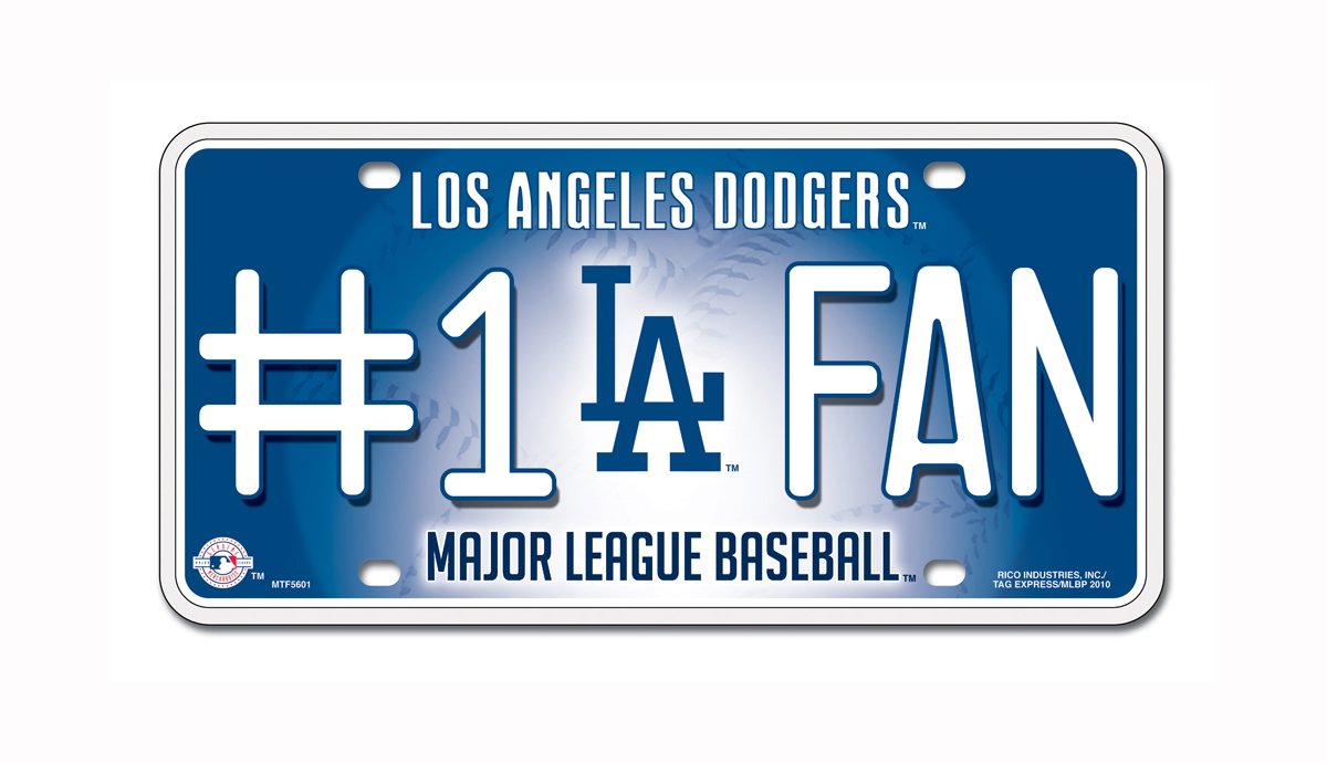 Rico MLB #1 Fan Metal Auto Tag - Officially Licensed Car Emblem for Baseball Lovers - Perfect for Tailgating, Game Day & Fan Gear Accessories
