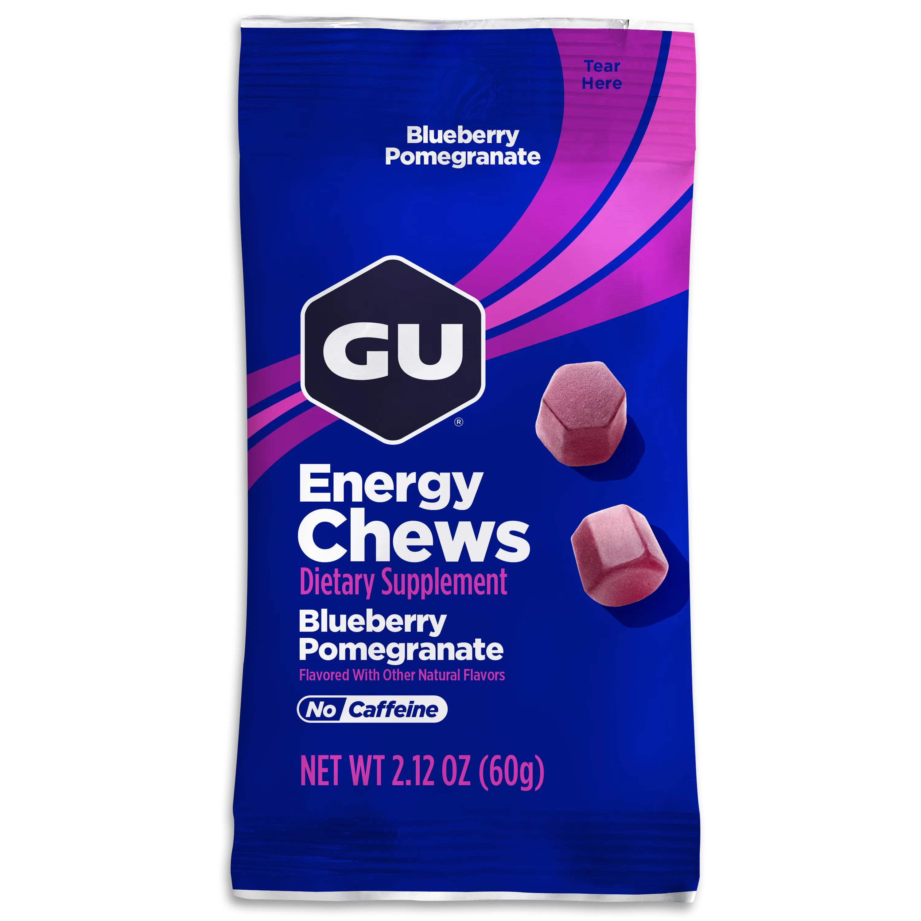 Gu Energy Chews - Natural Energy Gels for Runners, Cyclists & Athletes - Boost Endurance & Performance - Ideal for Marathon, Workout & Outdoor Activities