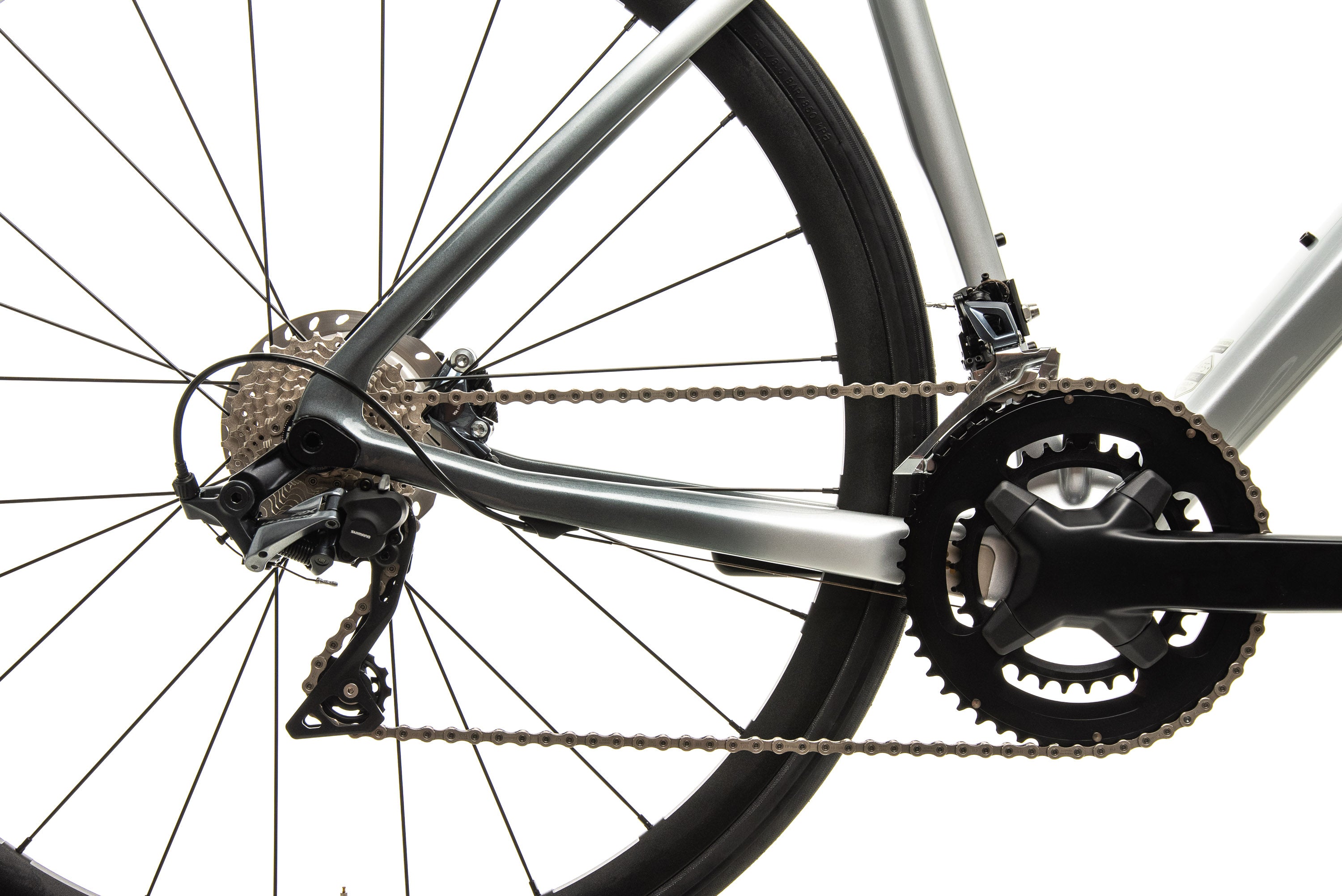 Argon 18 Krypton GF Disc Road Bike 2019 - Large Size, Mercedes Benz Inspired Silver 47 | Perfect for Commuting, Racing & Long-Distance Cycling