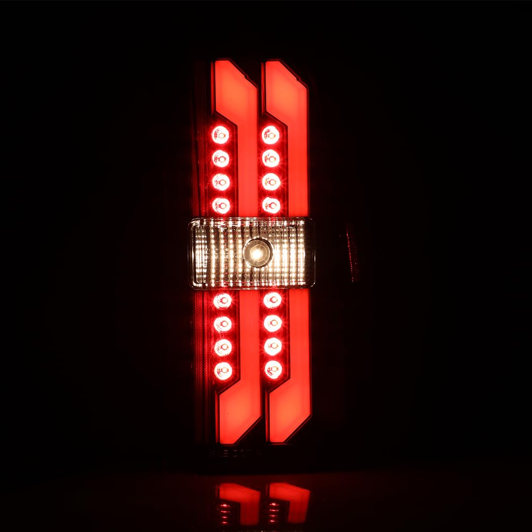 Nixon Offroad LED Tail Lights for 2015-2018 Chevy Tahoe & Suburban - Glossy Black Smoke Lens - Enhanced Visibility & Style - Perfect for Off-Roading & Night Driving