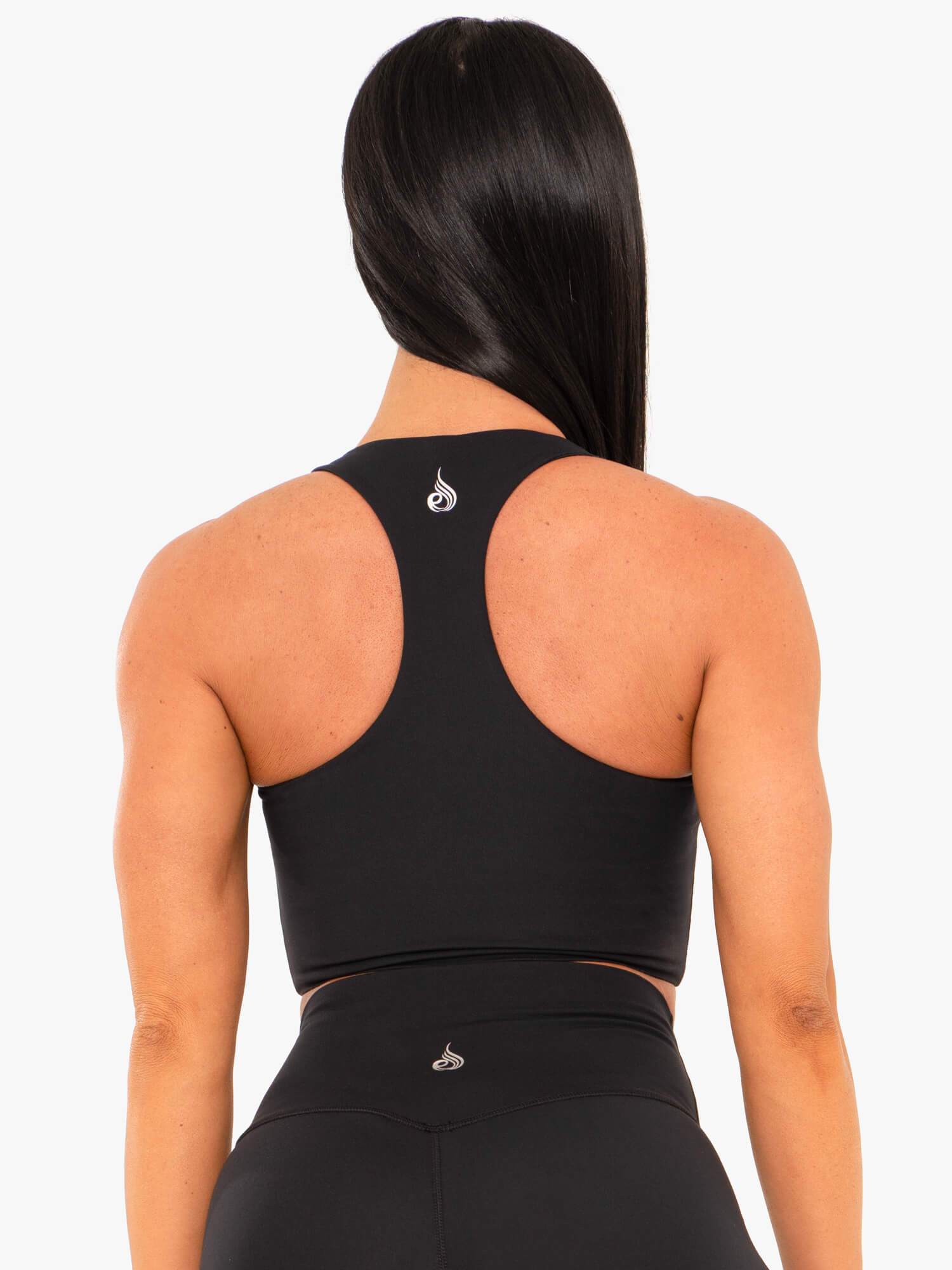 NKD Sports Bra for Women - High Support Workout Bra, Breathable & Moisture Wicking, Black - Perfect for Yoga, Running & Gym