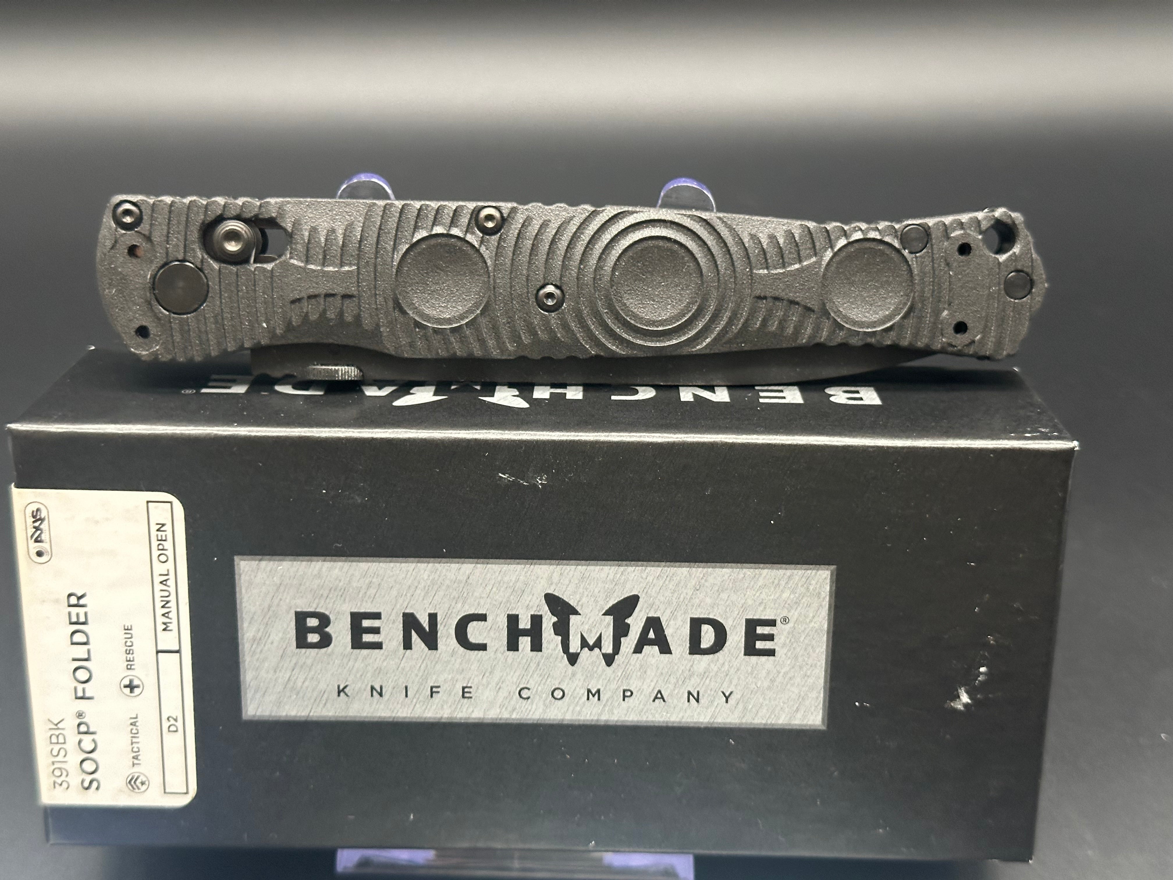 Benchmade SOCP Tactical Folding Knife with AXIS Lock - Carbon Fiber Elite Handle, 4.5