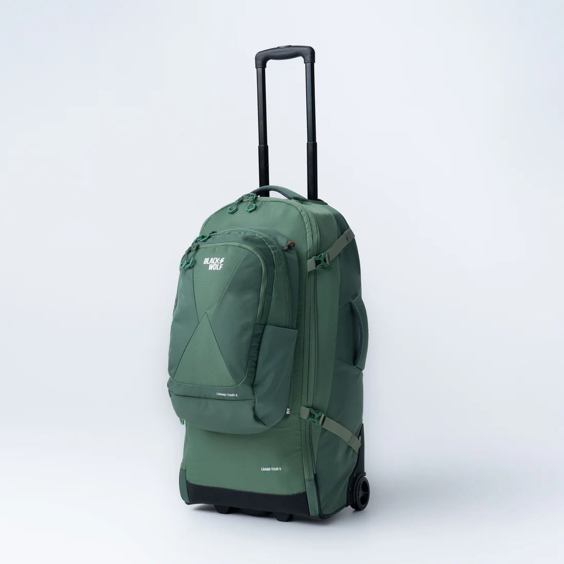 Black Wolf 65L (+20L) Grand Tour II Wheeled Duffel Bag with Backpack Straps - Perfect for Travel, Camping & Outdoor Adventures | Myrtle