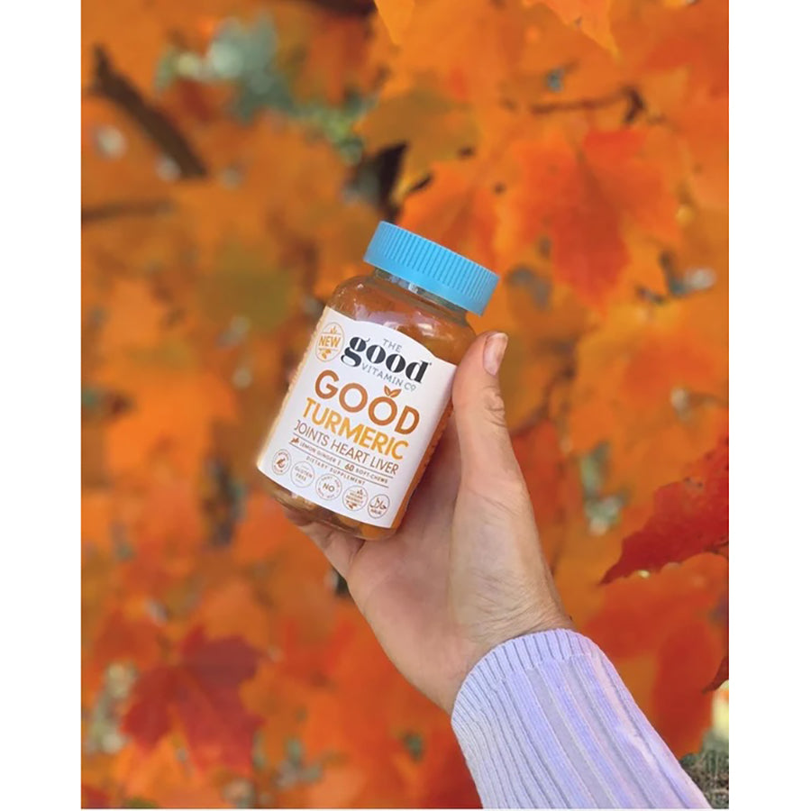 THE GOOD VITAMIN CO Premium Turmeric Soft Chews - 60 Count | Organic Turmeric Supplement for Joint Support & Inflammation Relief | Perfect for Daily Wellness & Active Lifestyles