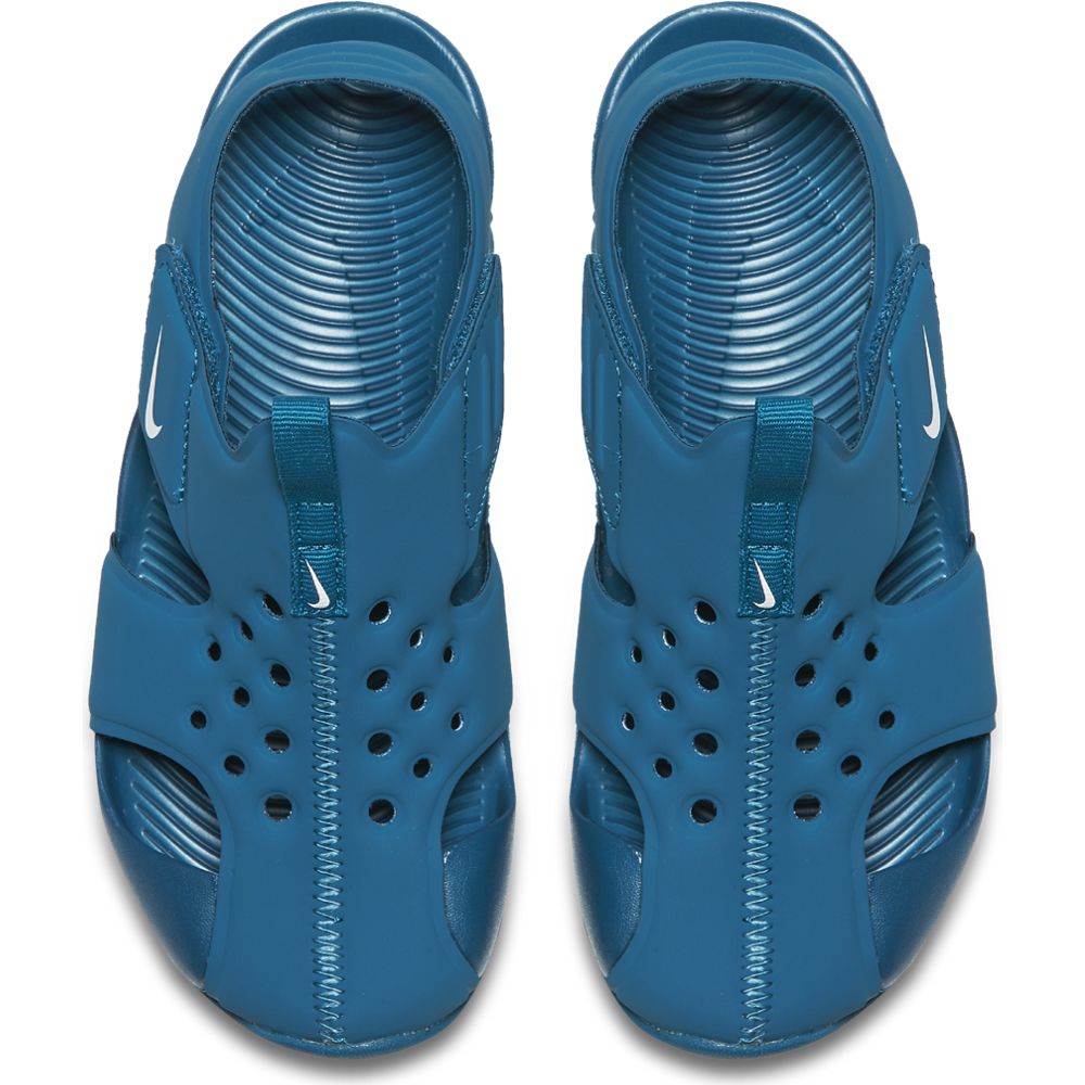 Nike Green Abyss/White Sunray Kids' Sandals - Breathable & Comfortable Children's Beach Shoes for Outdoor Play, Poolside & Summer Activities