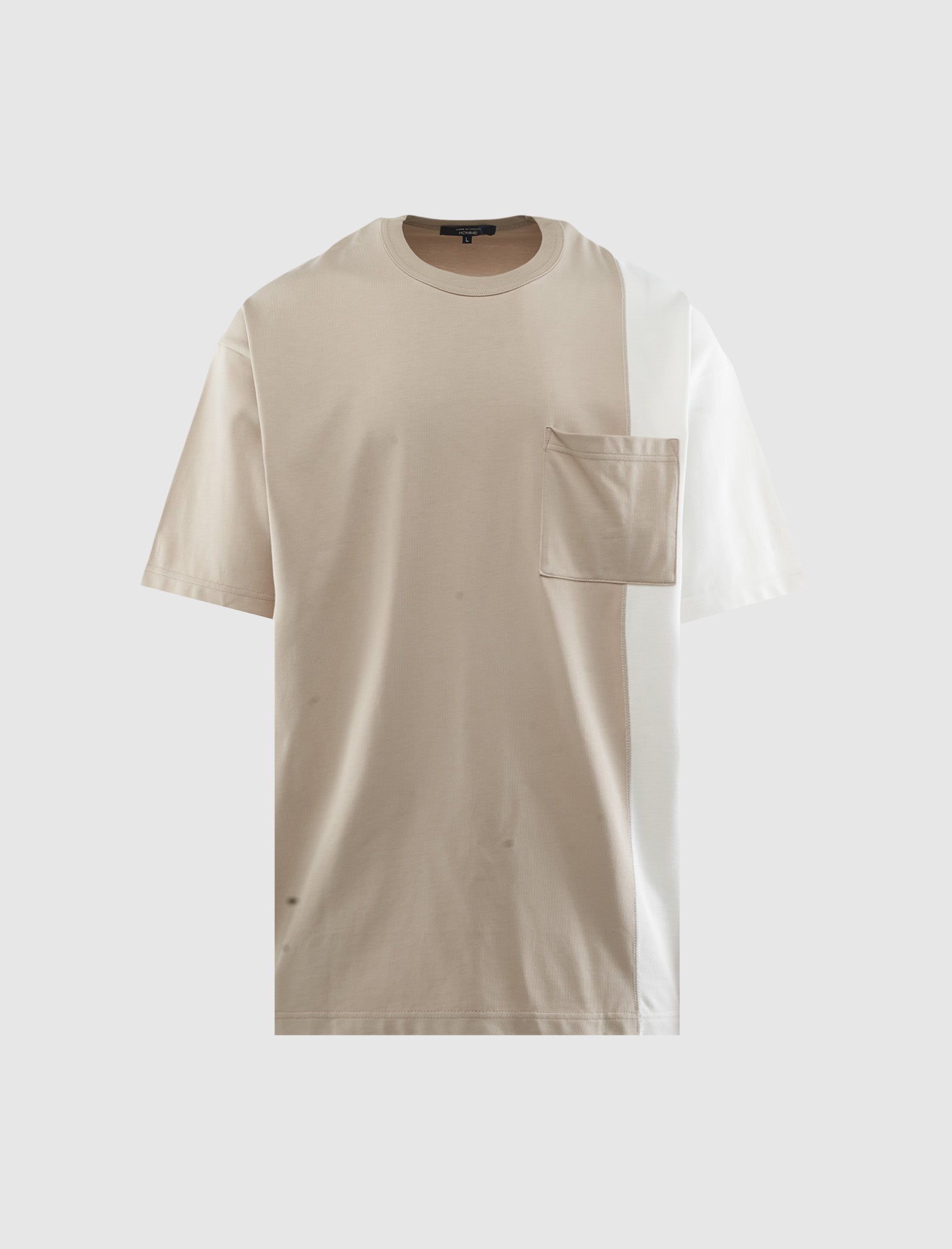 Comme Des Garcons Homme Split T-Shirt for Men - Fashionable Streetwear Top for Casual Wear & Urban Style Outfits