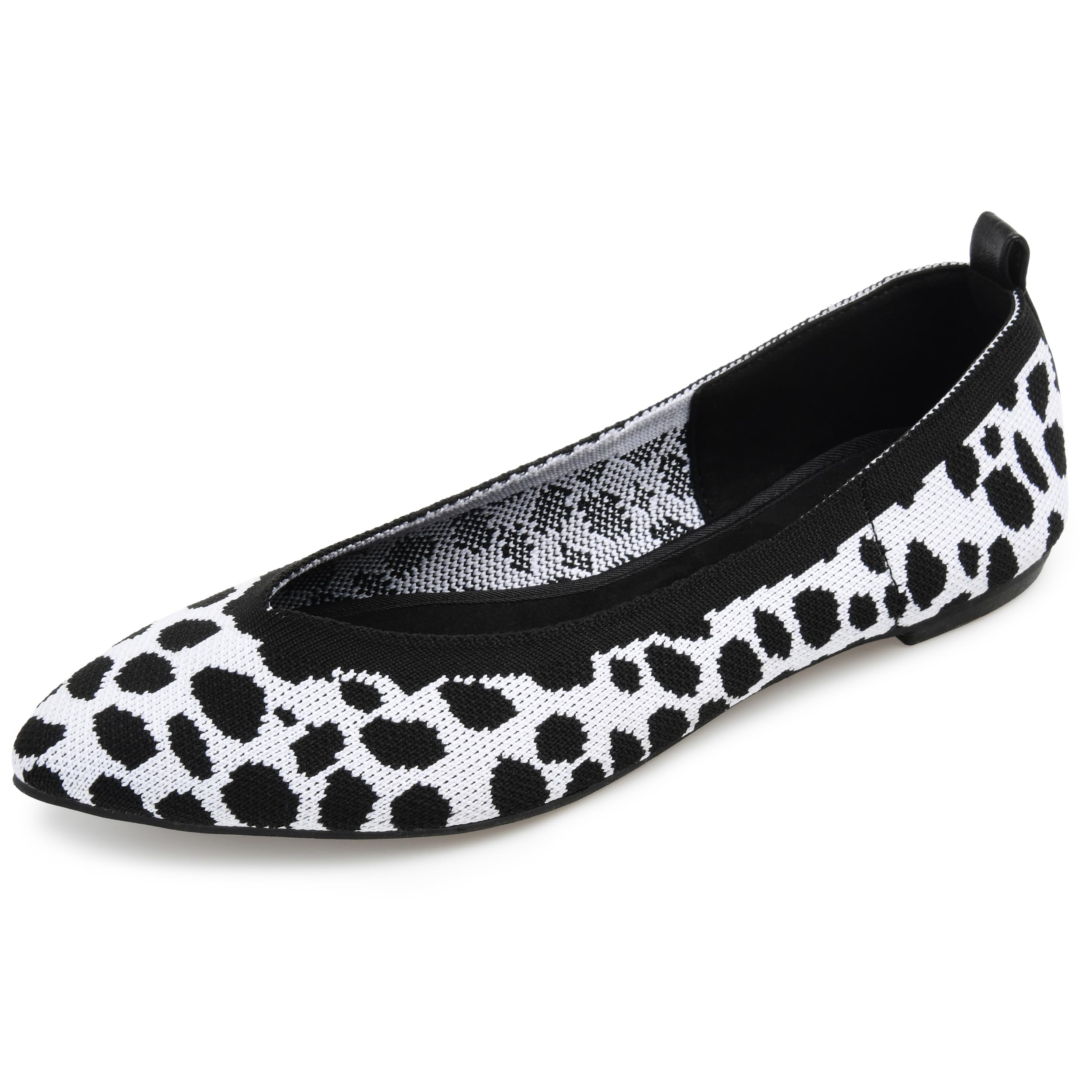 Journee Collection Women's Comfortable Ballet Flats - Lightweight Slip-On Shoes for Work, Travel & Everyday Wear