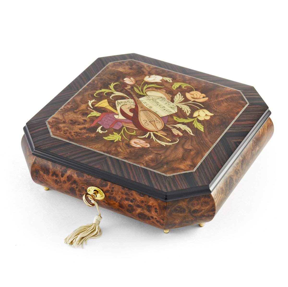 Exquisite Handcrafted 30-Note Floral Jewelry Music Box with 'Chariots of Fire' Melody - Perfect for Gift Giving, Home Decor & Romantic Surprises