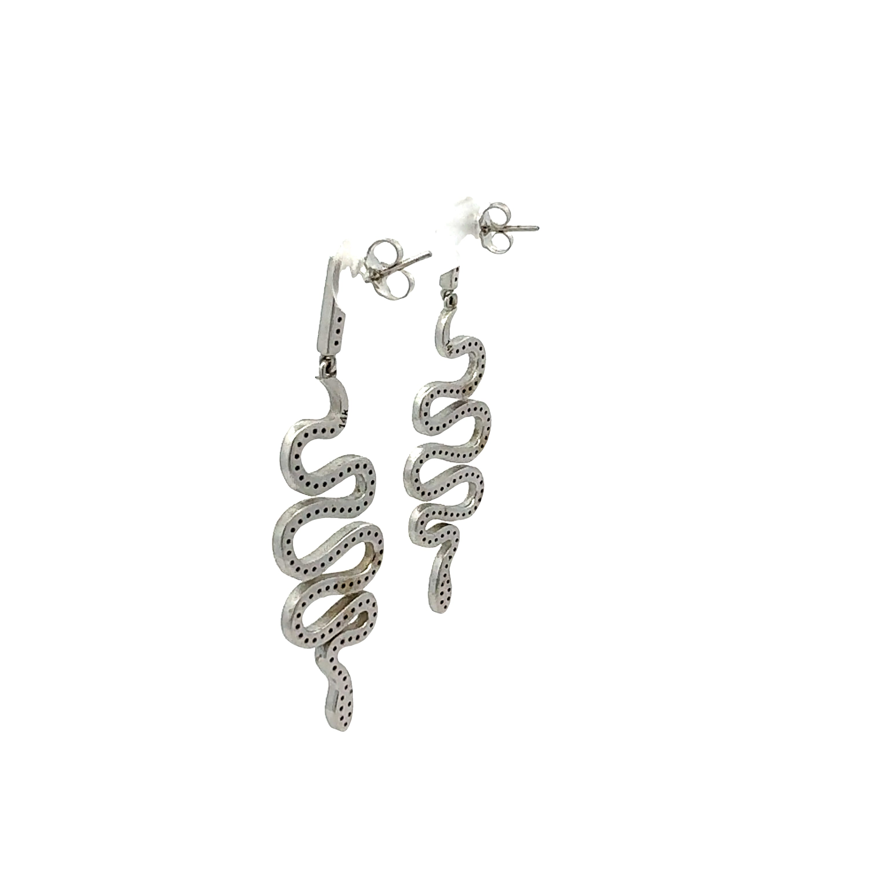 1.15 Carat Round Brilliant I SI1 Diamond 14K White Gold Drop Earrings for Women - Elegant Dangle Earrings for Wedding, Party & Special Occasions