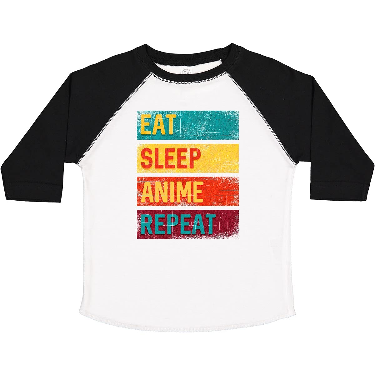 Eat Sleep Anime Repeat Toddler T-Shirt - Cute Anime Graphic Tee for Kids & Toddlers - Perfect for Playdates, Birthday Gifts & Anime Fans