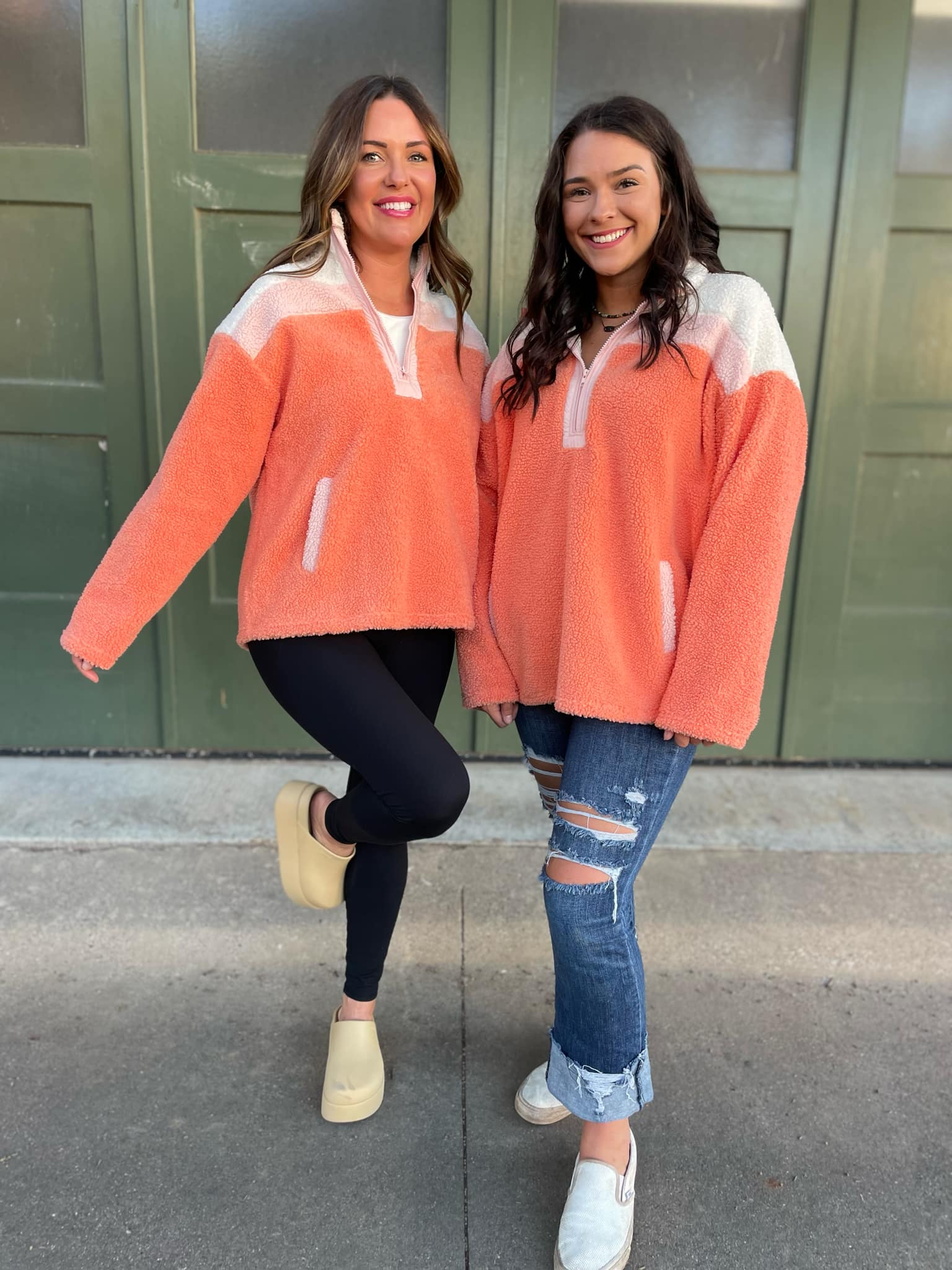 PREORDER: Sherbet Half Zip Fleece Pullover - Cozy Winter Layering for Outdoor Activities & Casual Wear