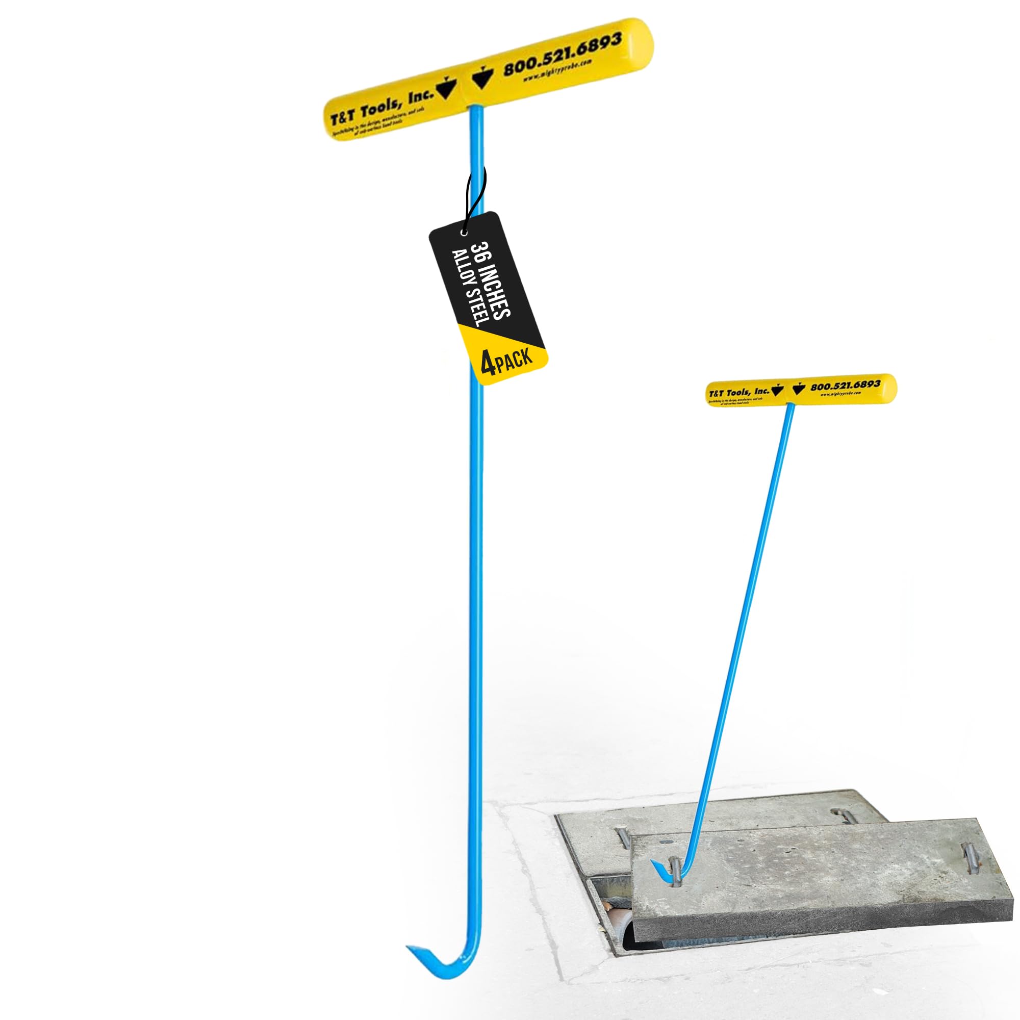 T&T Tools Heavy Duty Handy Hook - 36 Inch Portable Lifting Tool with 3/8