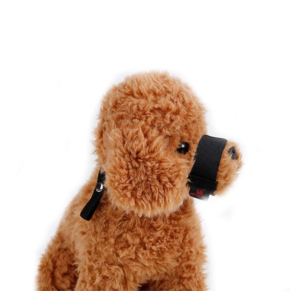 HongGun Breathable Adjustable Nylon Dog Muzzle Cover - Anti-Biting, Barking & Chewing Solution for Small, Medium & Large Dogs (Size S, Black) - Perfect for Training, Grooming & Vet Visits