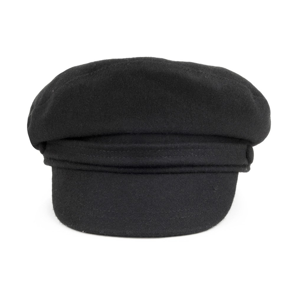 Jaxon & James Wool Blend Fiddler Cap for Men - Warm Winter Hat with Ear Flaps, Black - Perfect for Outdoor Activities, Hiking, and Cold Weather Fashion
