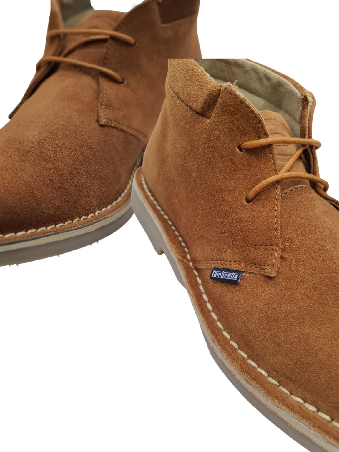 Lambretta Camden Tan Men's Desert Boots - Comfortable & Stylish Casual Shoes for Men | Perfect for Outdoor Adventures, Travel & Everyday Wear