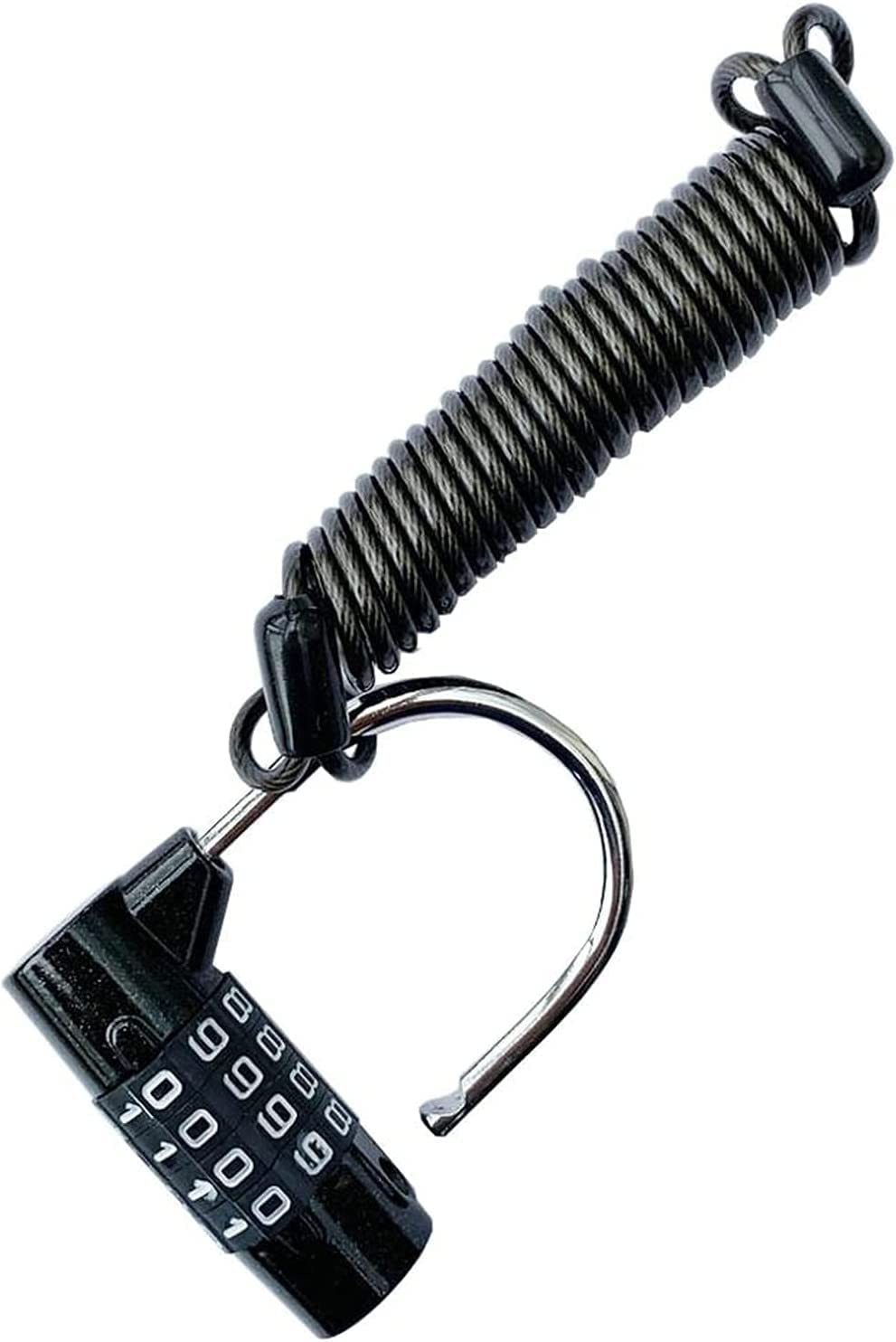 Heavy Duty Anti-Theft Bicycle Lock - 1500mm Foldable Bike Cable Lock with 4-Digit Combination Password for Gym, MTB & Cycling | Secure Backpack, Motorcycle & Helmet | Durable Outdoor & Commuter Use