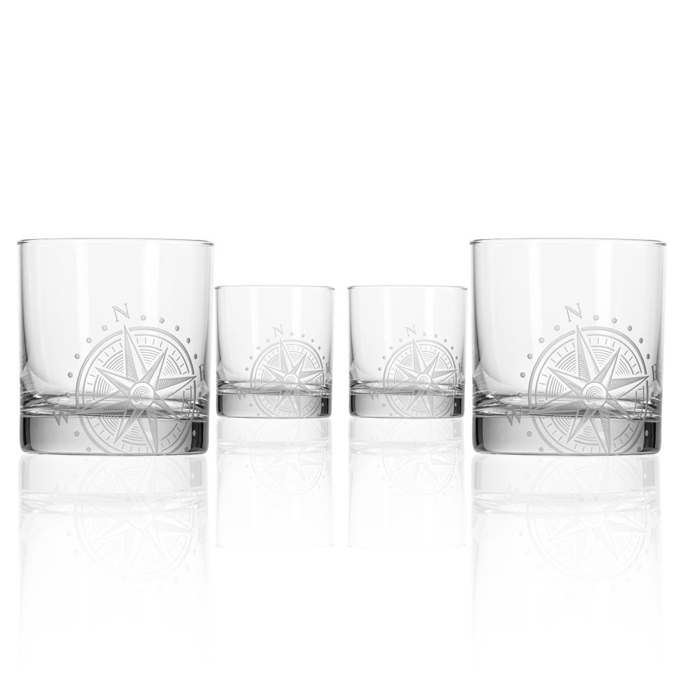 Premium 10oz Whiskey Glasses Set of 4 - Heavy Base Old Fashioned Cocktail Glasses for Bourbon, Scotch & Liquor - Perfect for Home Bar, Gifts & Entertaining