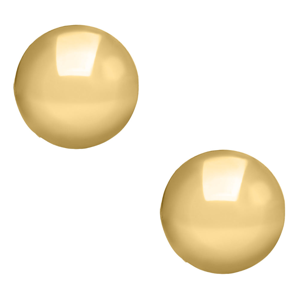 14K Gold 4mm Ball Stud Earrings for Kids - Hypoallergenic Children's Jewelry Gift for Girls & Boys - Perfect for Birthdays, First Communion & Special Occasions
