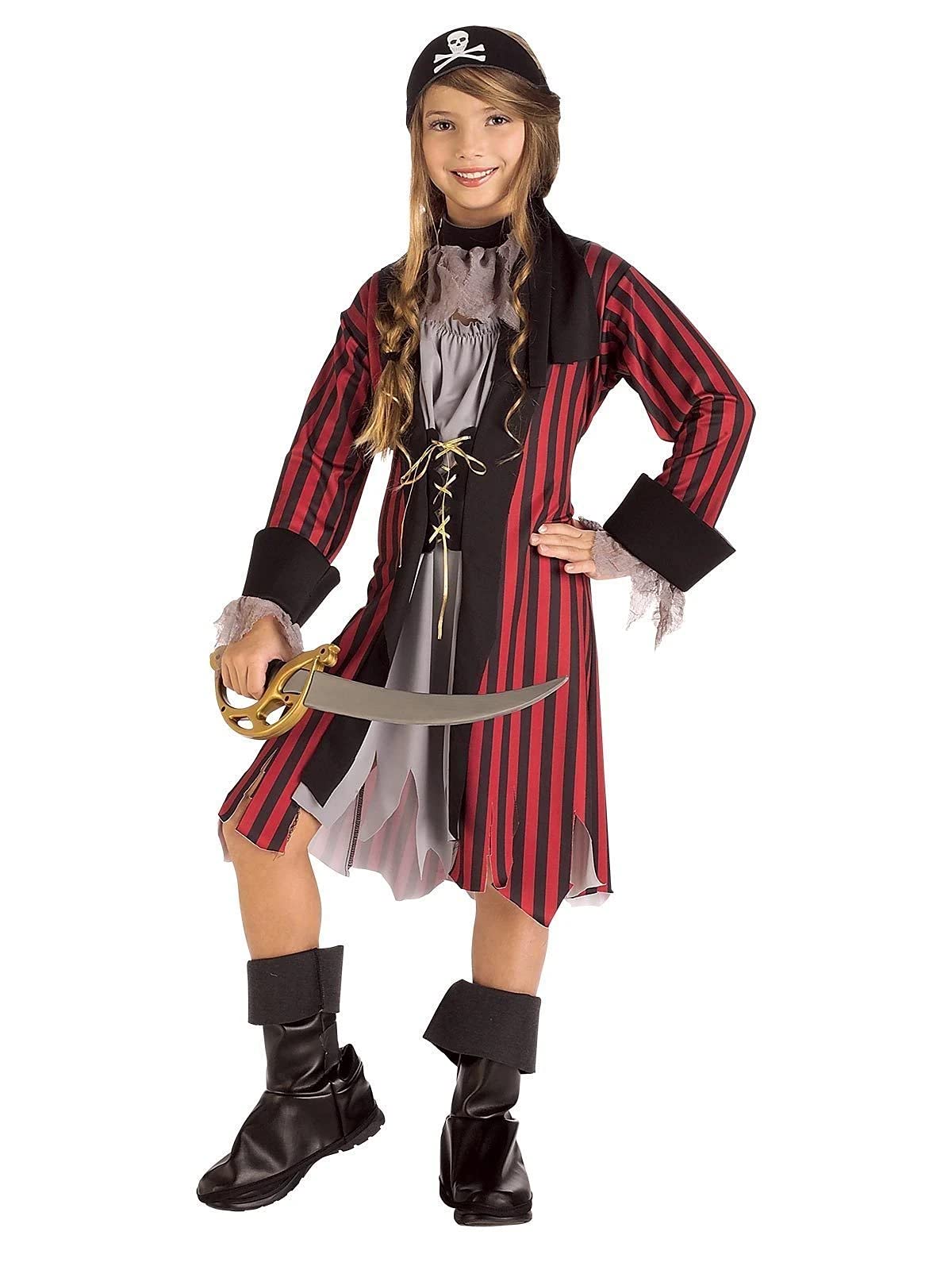 Rubies Caribbean Princess Child Costume for Girls - Small Size | Authentic Disney-Inspired Dress-Up Outfit for Halloween, Birthday Parties & Dress-Up Play